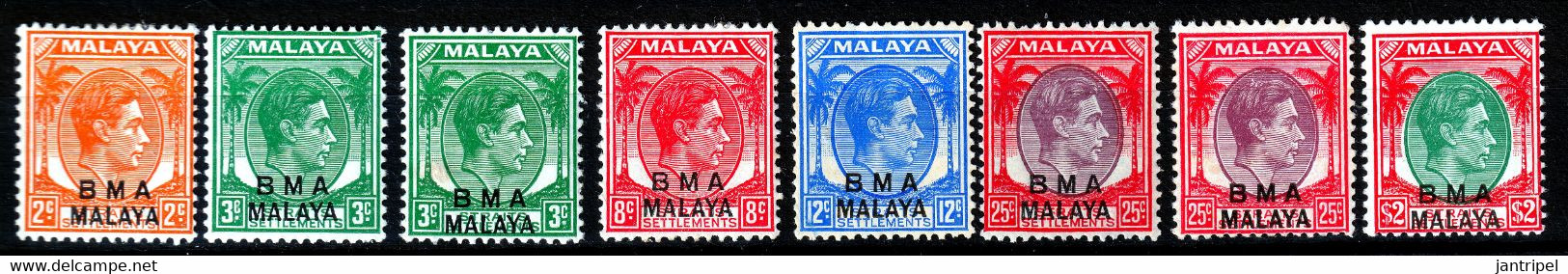 B.M.A. 1945  STAMPS MH - Malaya (British Military Administration)