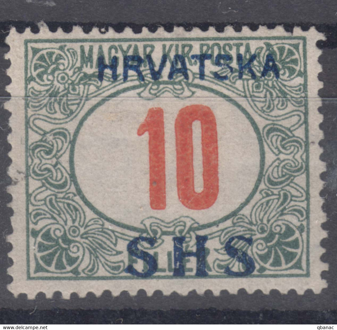 Yugoslavia, Kingdom SHS, Issues For Croatia 1918 Porto Mi#29 Mint Never Hinged - Nuovi