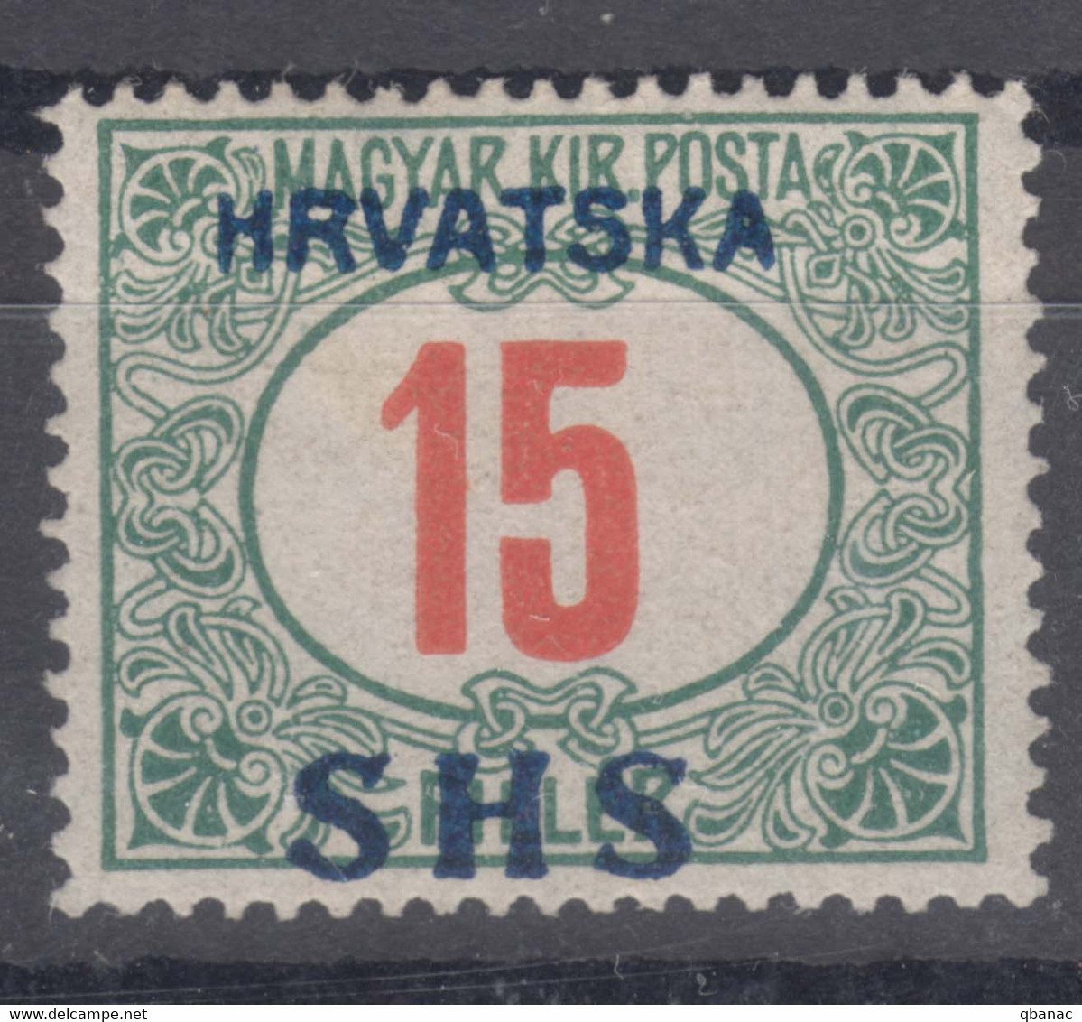 Yugoslavia, Kingdom SHS, Issues For Croatia 1918 Porto Mi#31 Mint Never Hinged - Nuovi