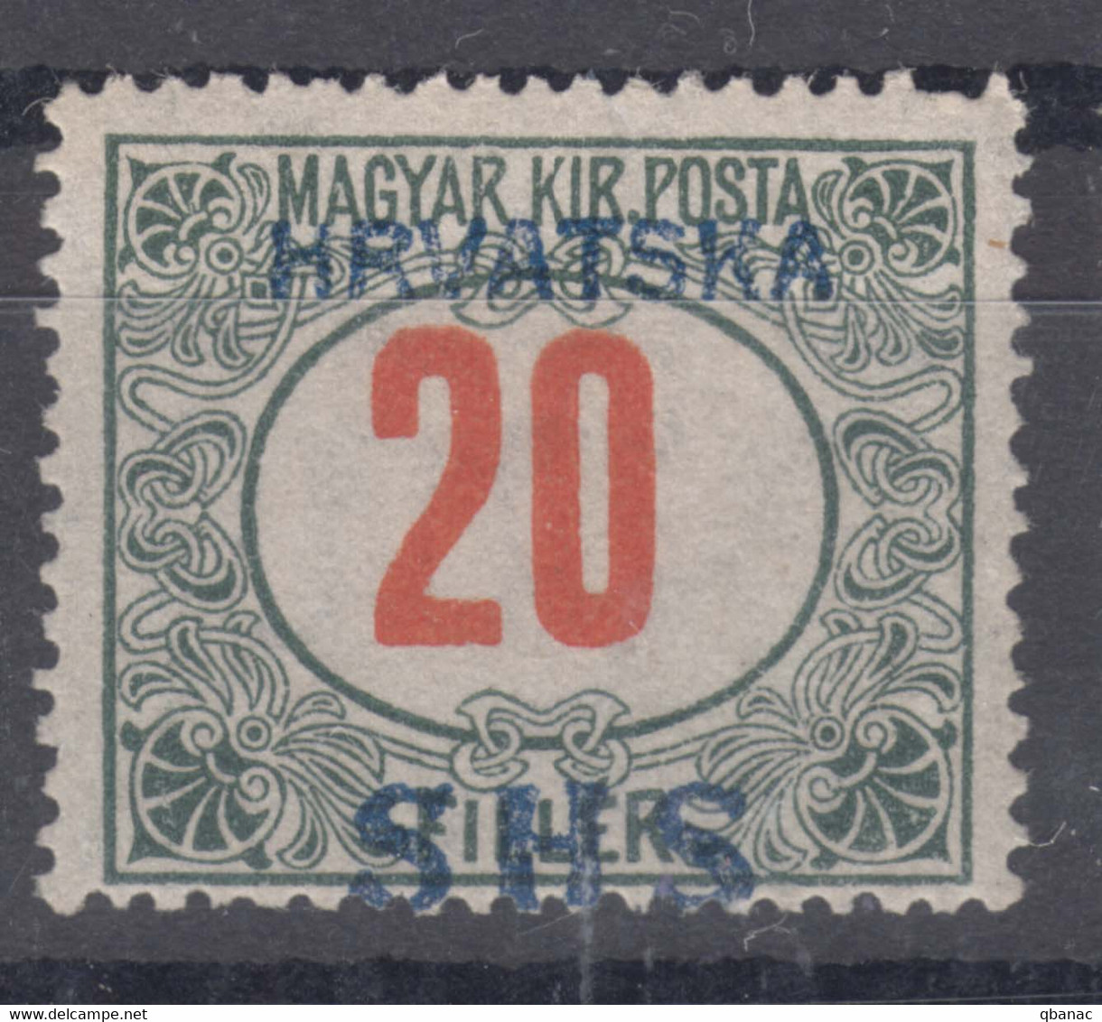 Yugoslavia, Kingdom SHS, Issues For Croatia 1918 Porto Mi#32 Mint Never Hinged - Neufs