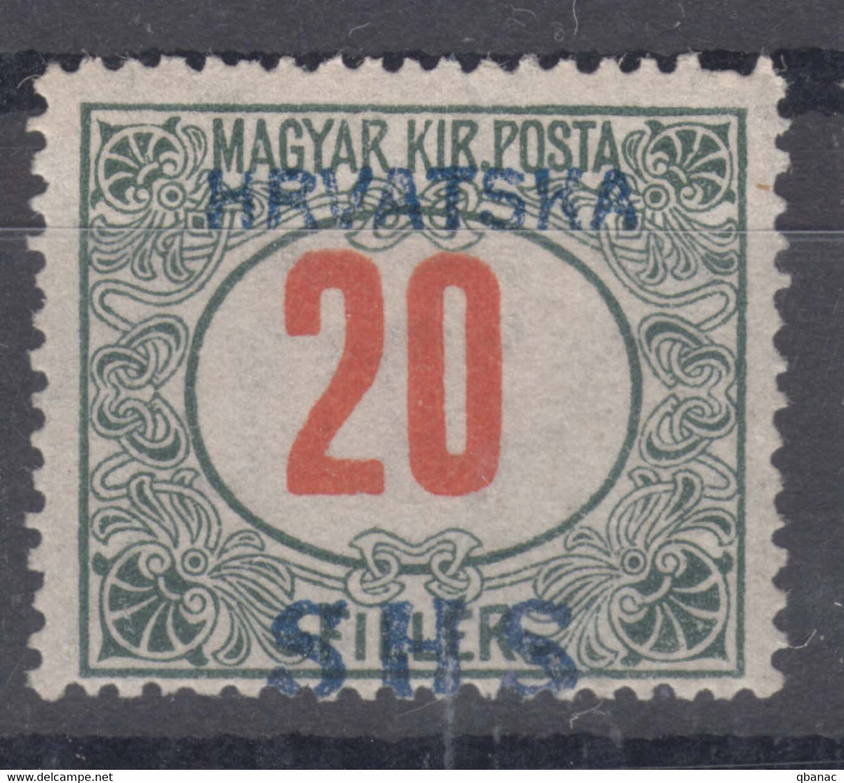 Yugoslavia, Kingdom SHS, Issues For Croatia 1918 Porto Mi#32 Mint Never Hinged - Ungebraucht