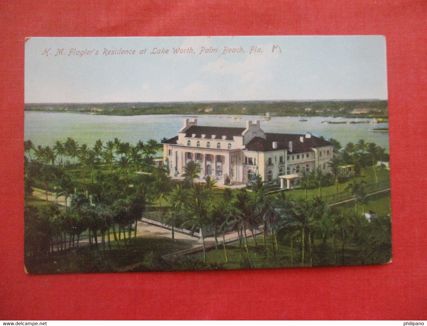 Flager's Residence. Lake Worth.  Palm Beach  Florida > Palm Beach       Ref 5858 - Palm Beach