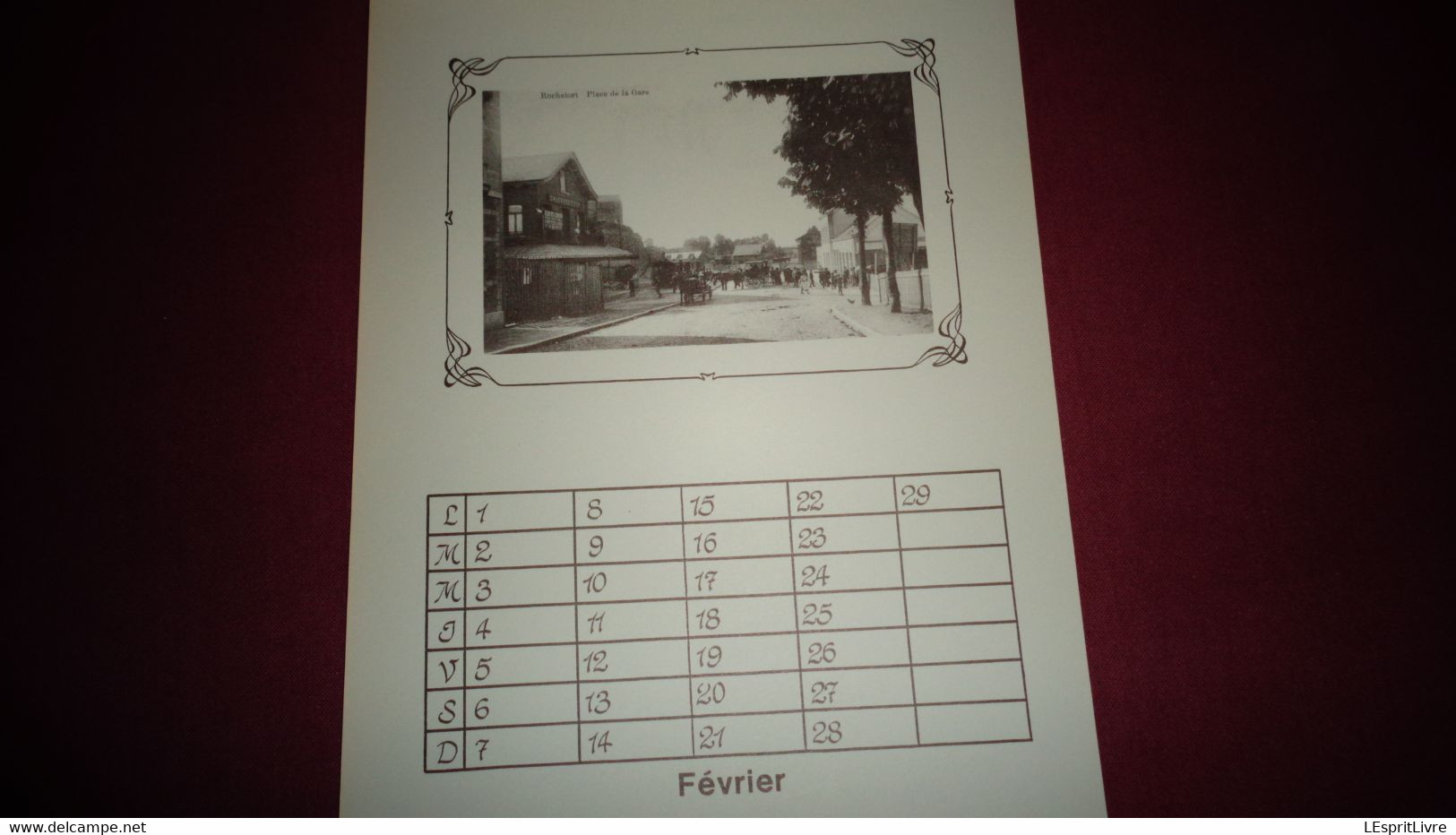 ROCHEFORT 6 Calendriers 1987 1988 1989 1990 1991 1992 Régionalisme Calendriers Avec des Reproductions de Cartes Postales