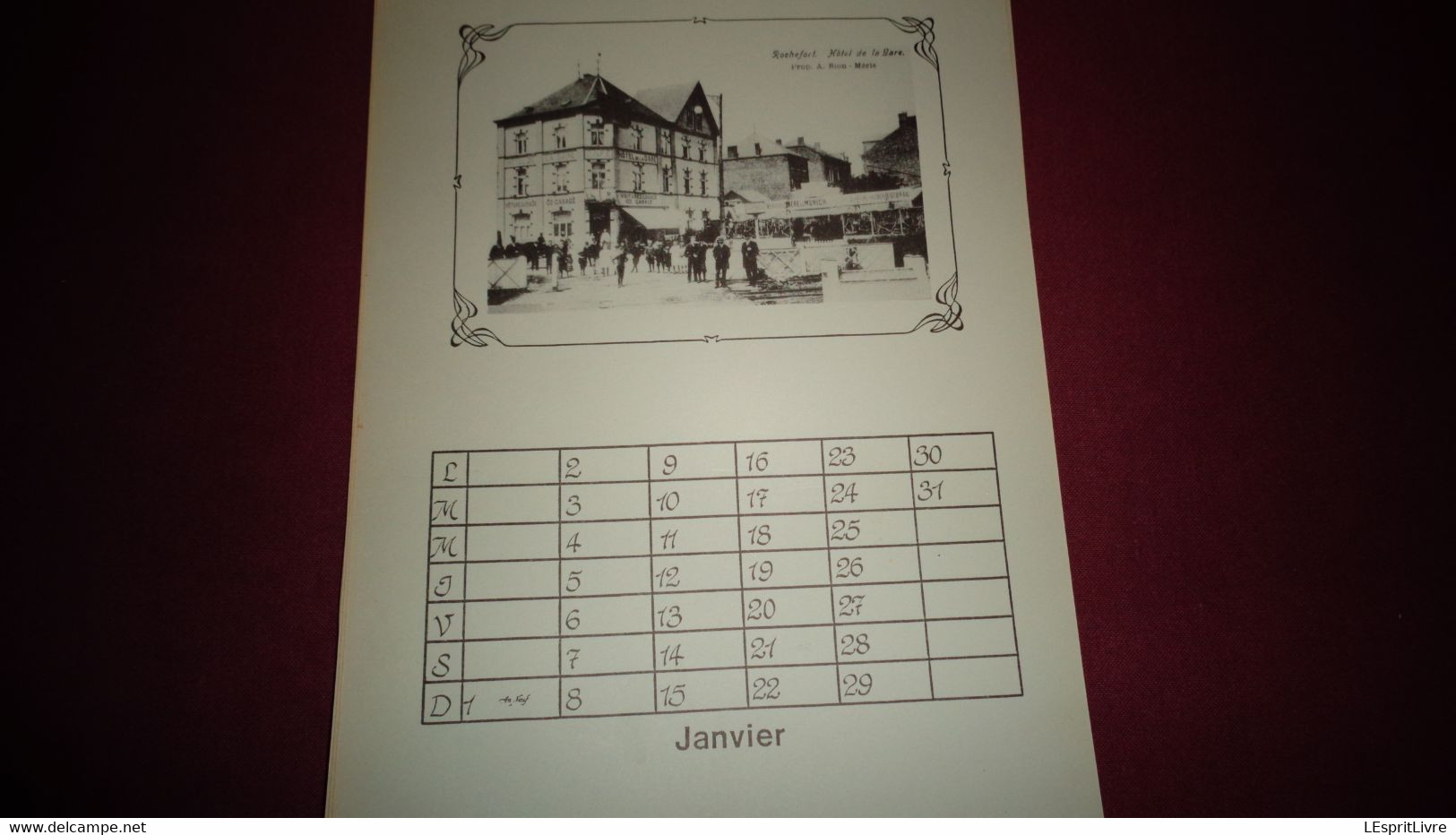 ROCHEFORT 6 Calendriers 1987 1988 1989 1990 1991 1992 Régionalisme Calendriers Avec des Reproductions de Cartes Postales