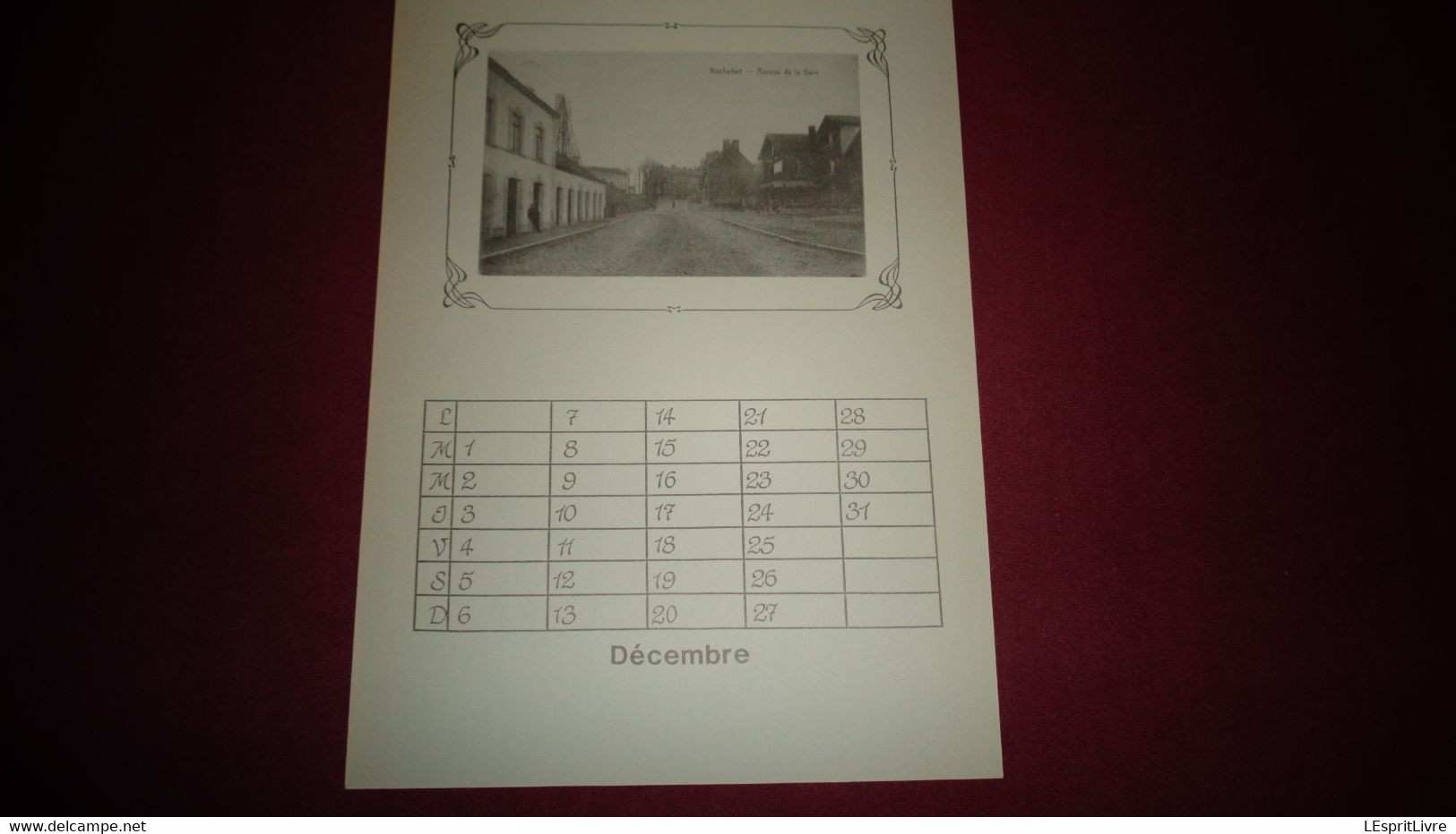 ROCHEFORT 6 Calendriers 1987 1988 1989 1990 1991 1992 Régionalisme Calendriers Avec des Reproductions de Cartes Postales