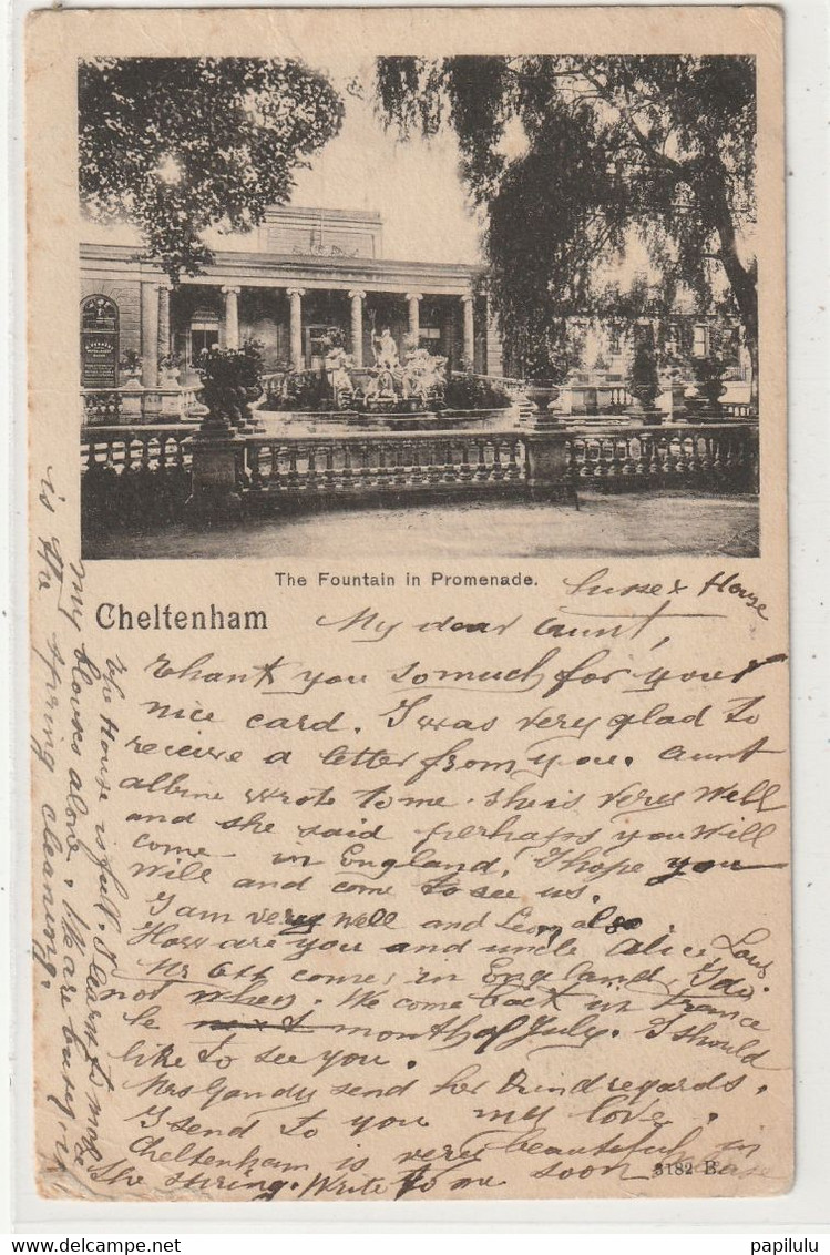 ANGLETERRE 35 : Precursor : Cheltenham The Fontain In Promenade : édit. ? - Cheltenham