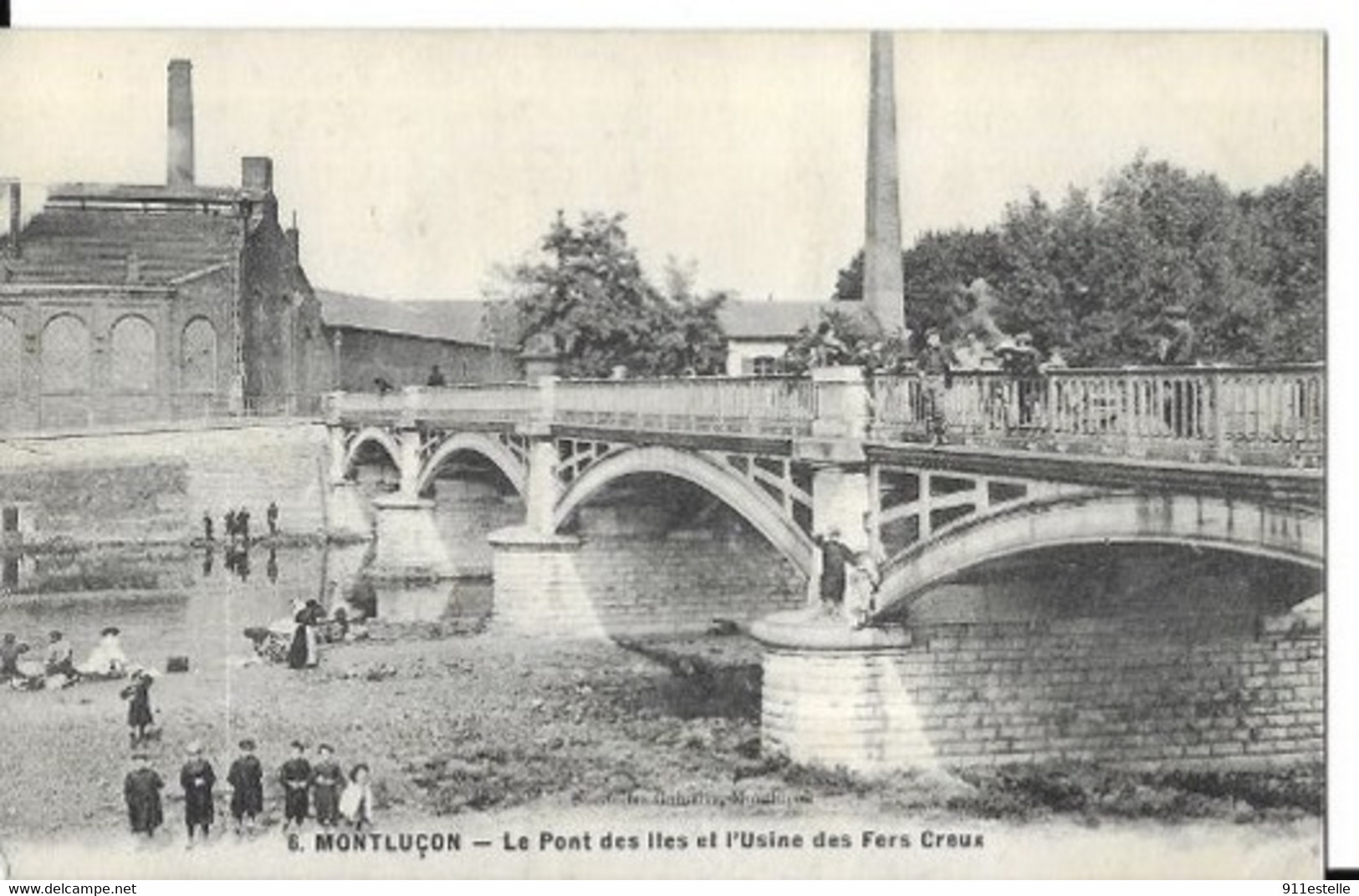 03  Montluçon * Le Pont Des Iles Et L'Usine Des Fers Creux * Industrie - Montlucon