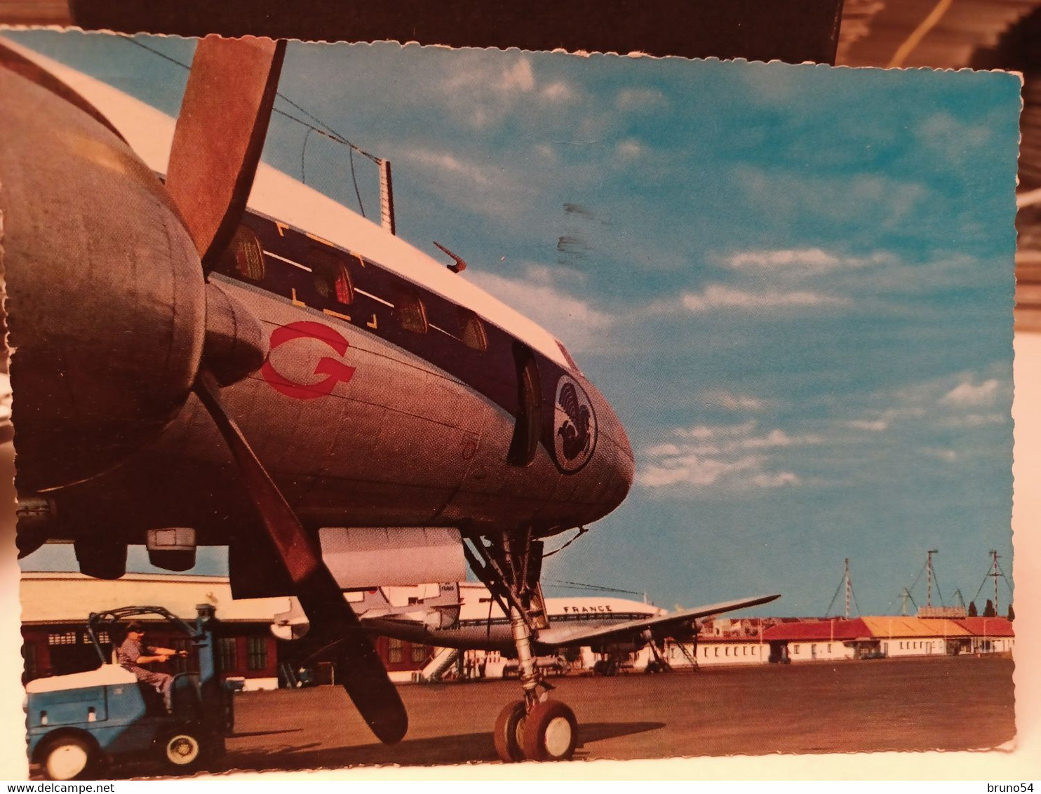 Cartolina Berlino, Berlin Tegel Aeroporto ,Flughafen ,aerei. Air France 1961 - Tegel