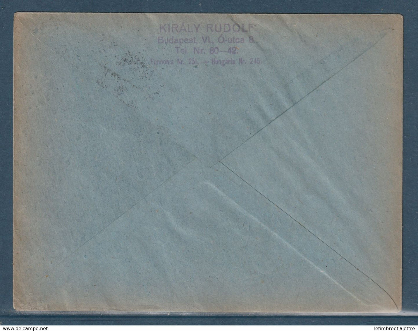 ⭐ Hongrie - Poste Aérienne - YT N° 5 - Premier Vol - 7 Novembre 1920 ⭐ - Lettres & Documents