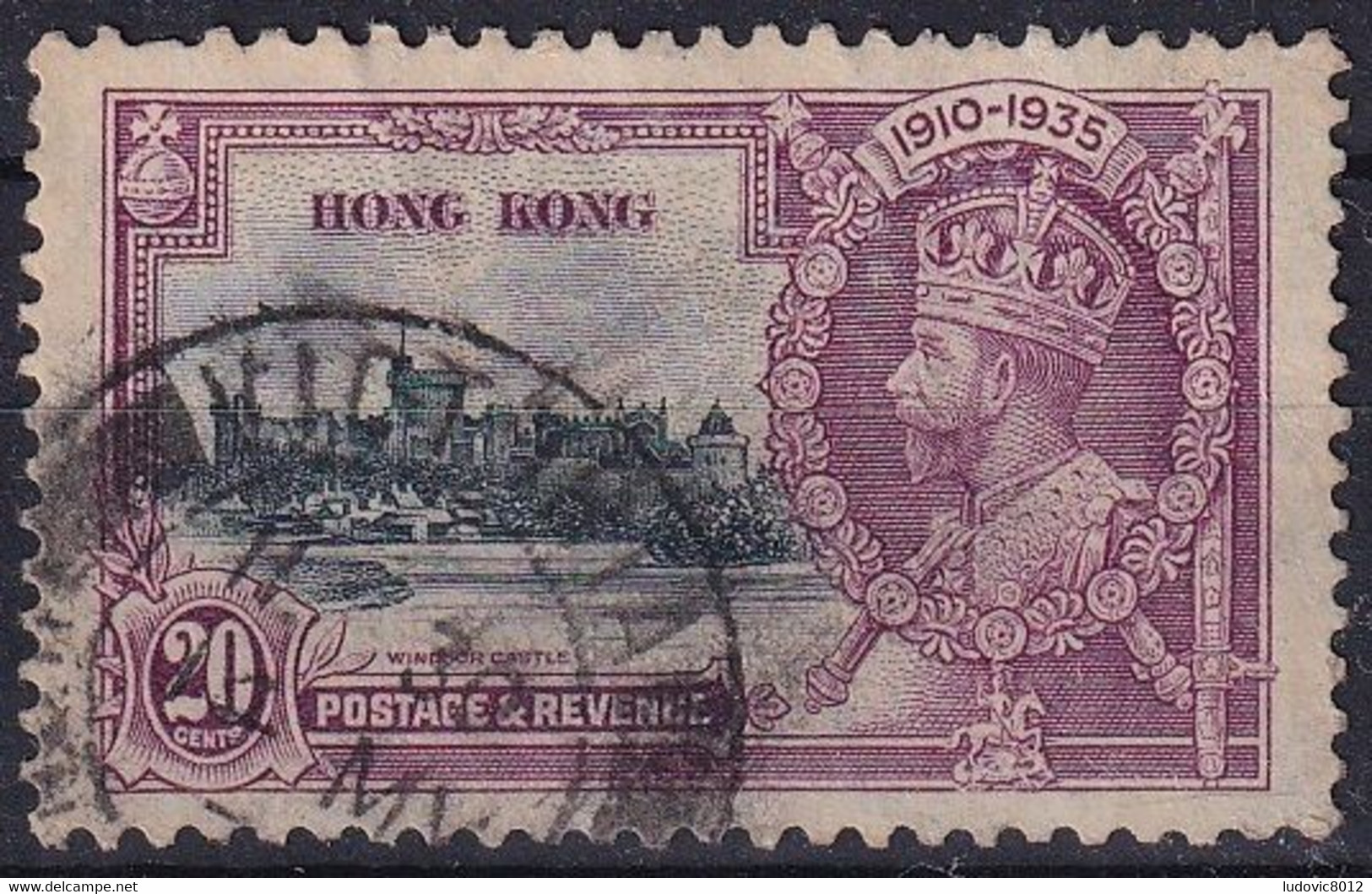 Hong Kong 1935 George V Jubilee Cancelled Oblitéré Y&T N°135 - Used Stamps