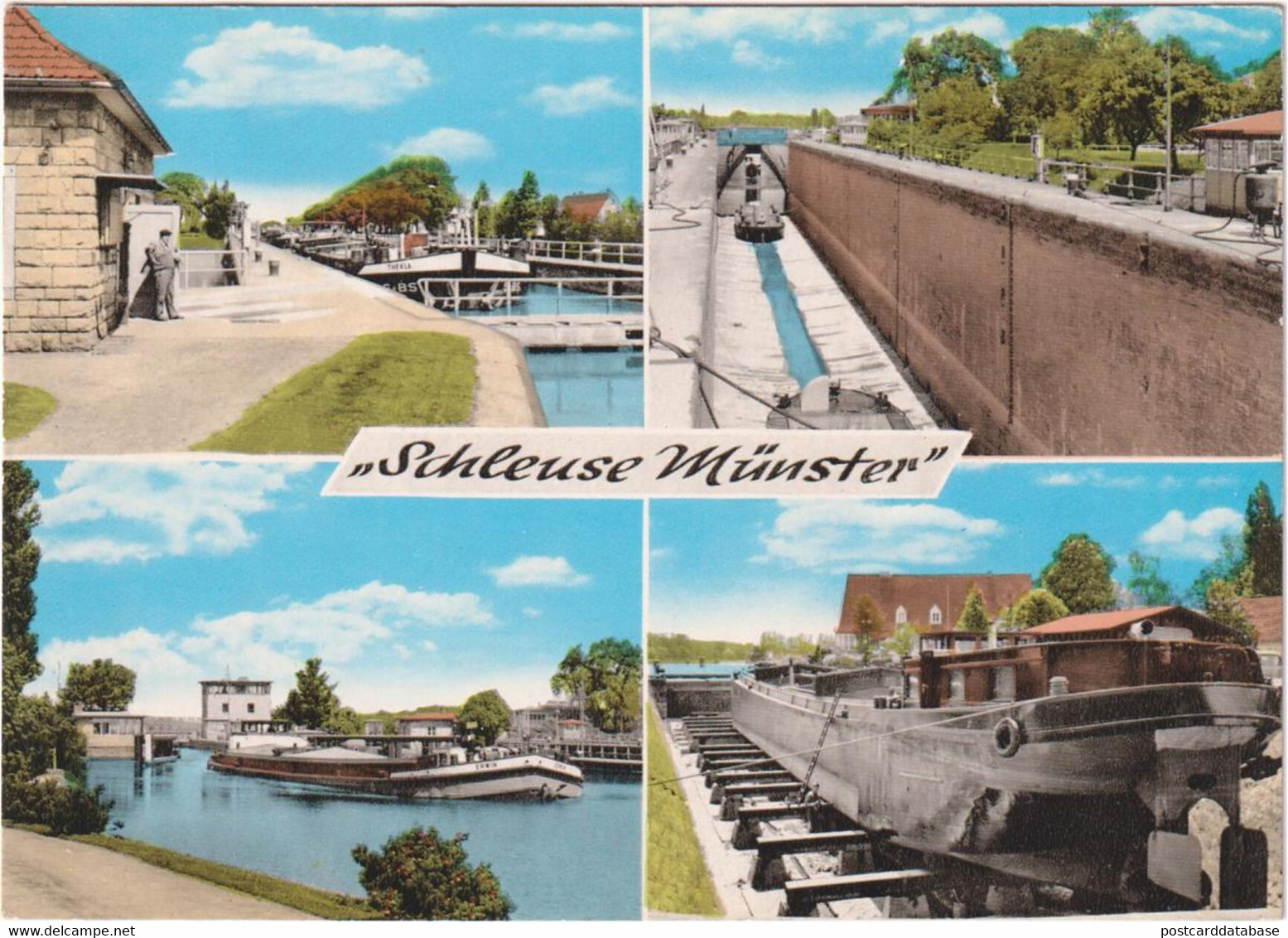 Schleuse Münster - & Boat - Munster