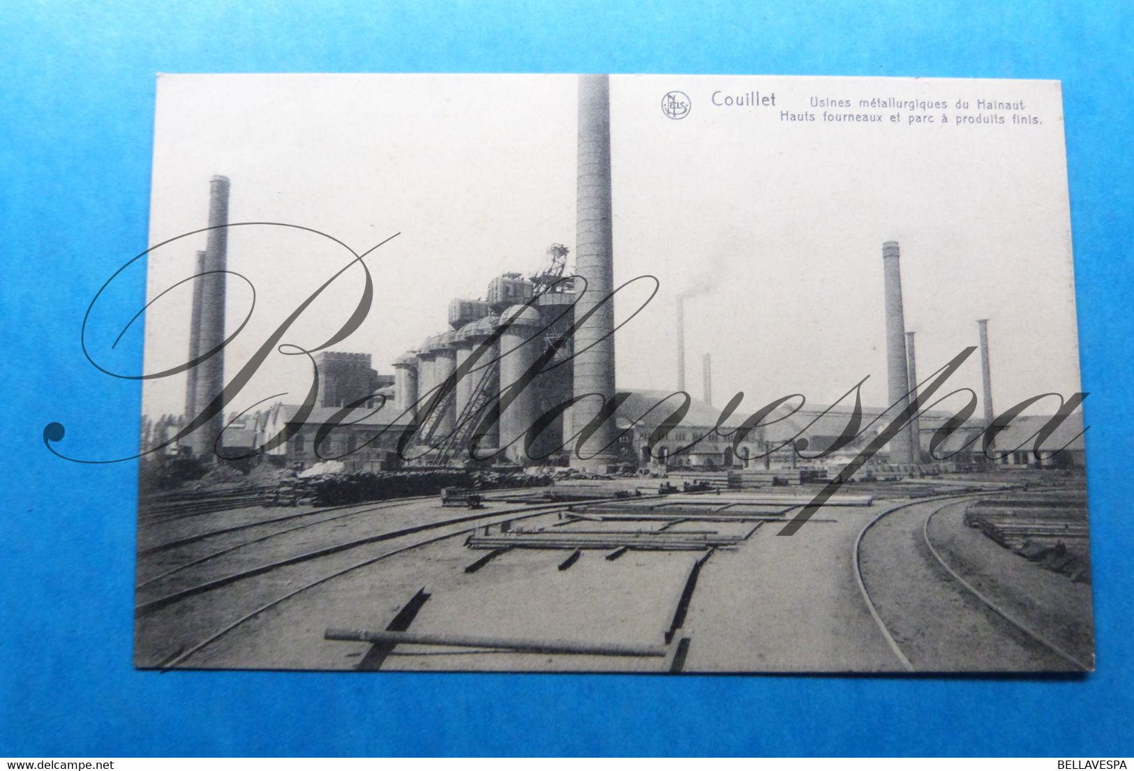 Couillet   Usine  Usines Solvay.  Hauts-fourneaux //2 X Cpa - Charleroi