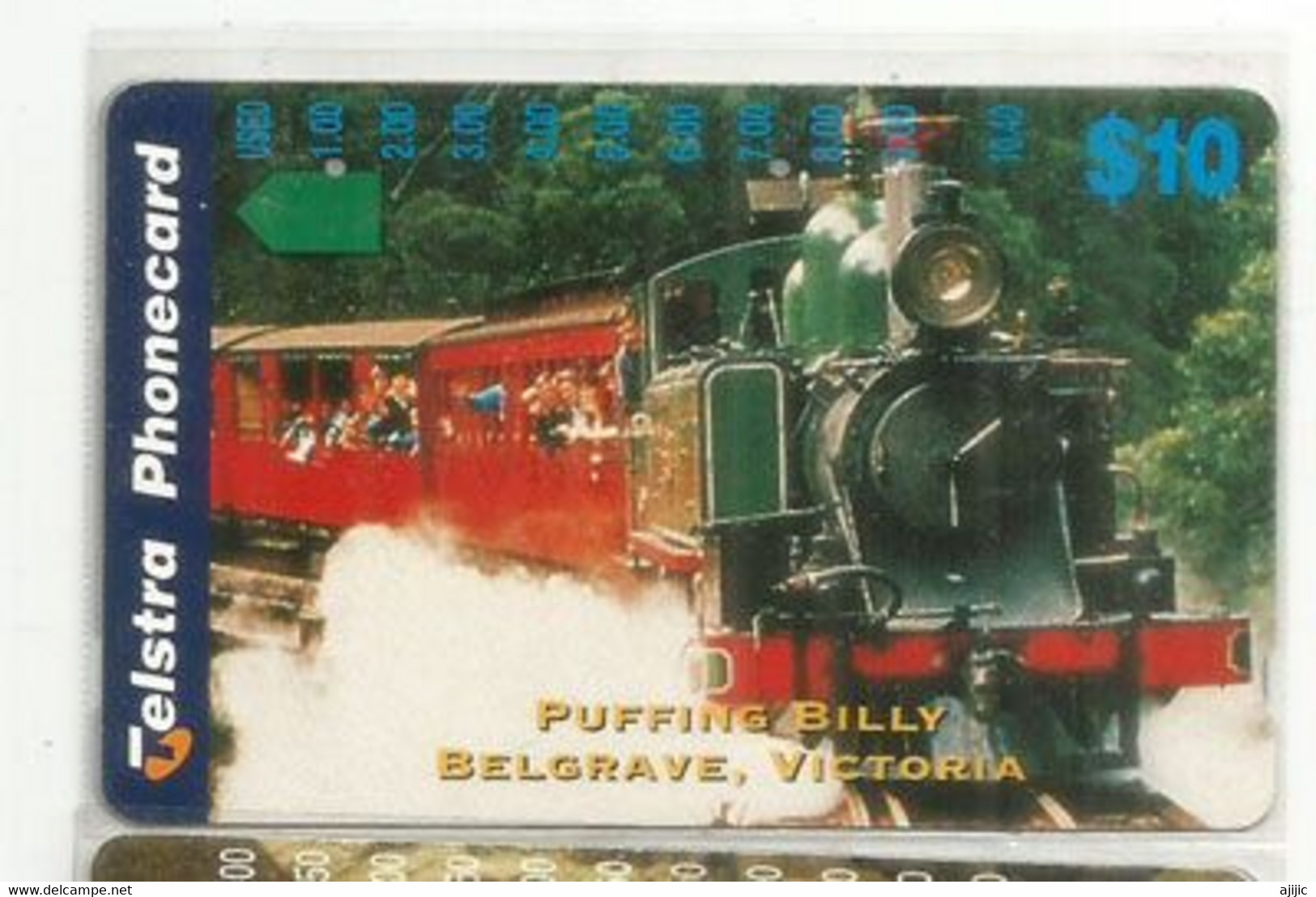 AUSTRALIA: Puffing Billy Railway.(the Most Popular Steam Heritage Railways In The World)In Its Original Pouch - Treni