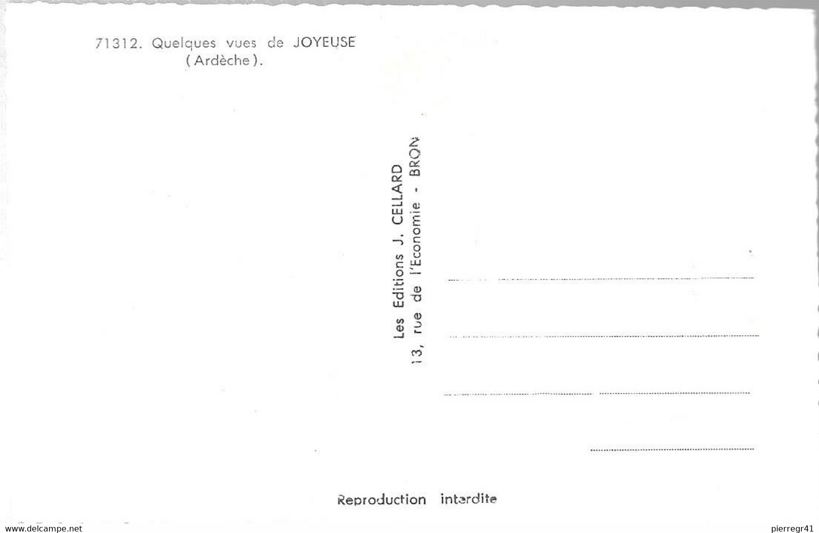 CPA-1960-07-JOYEUSE-Multivues-Edit Cellard-TBE - Joyeuse