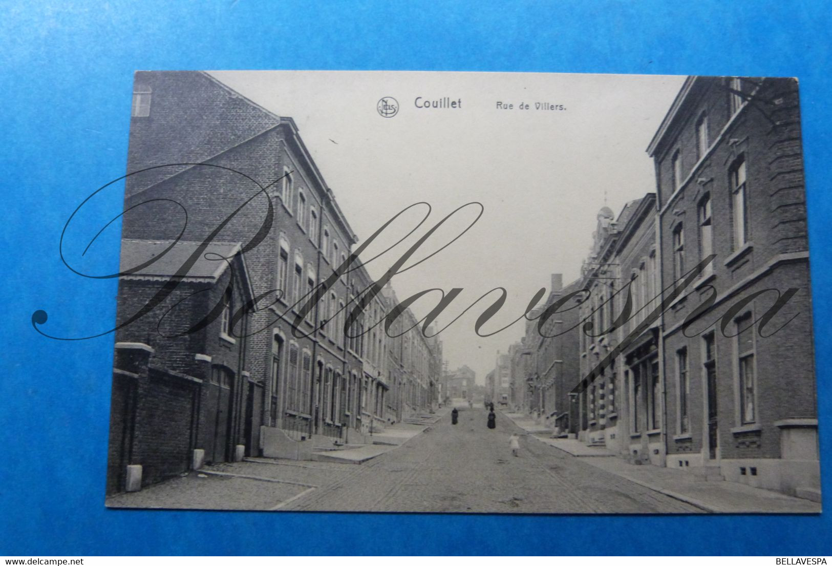 Couillet   Route De Marcinelle & Rue De Villers  // 2 X Cpa - Charleroi