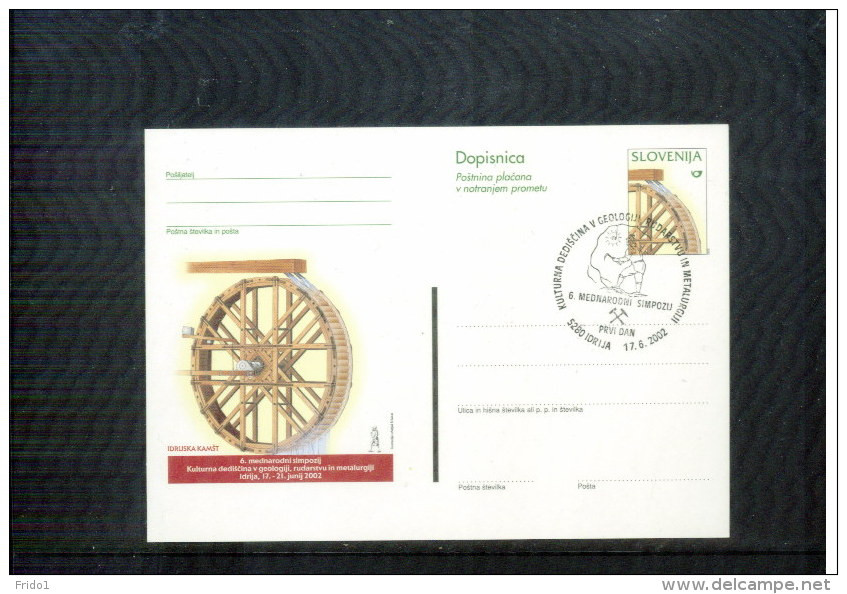 Slowenien / Slovenia 2002 Idrija Mining,geology Symposium Postal Stationery - Otros & Sin Clasificación
