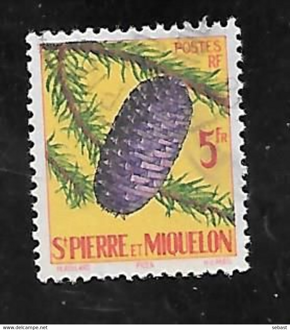 TIMBRE OBLITERE DE SAINT PIERRE ET MIQUELON DE 1958 N° YVERT 359 - Used Stamps