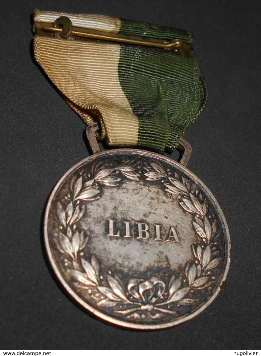 1913 Médaille Coloniale De La Guerre Italo-Turque En Libye 1911 1912 époque Empire Ottoman Victor Emmanuel III - Italy