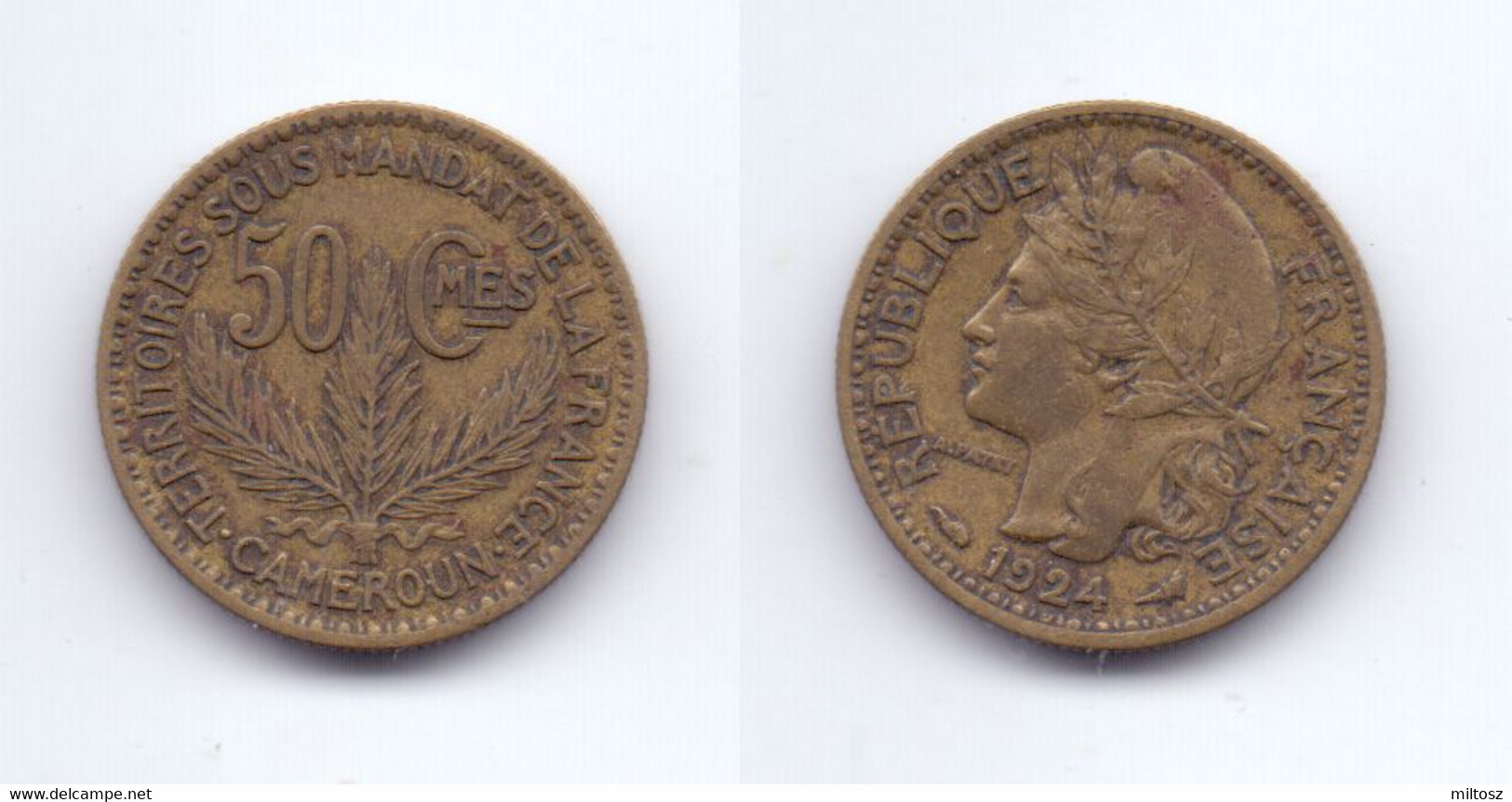 Cameroon 50 Centimes 1924 - Kamerun