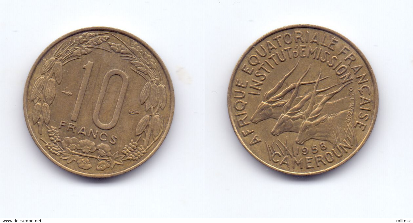 Cameroon 10 Francs 1958 - Camerún