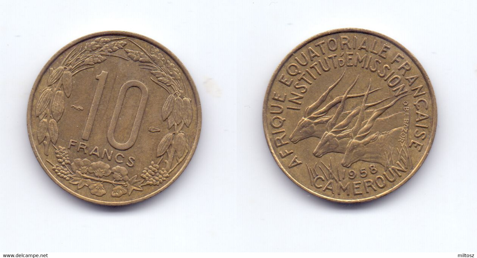 Cameroon 10 Francs 1958 - Cameroun