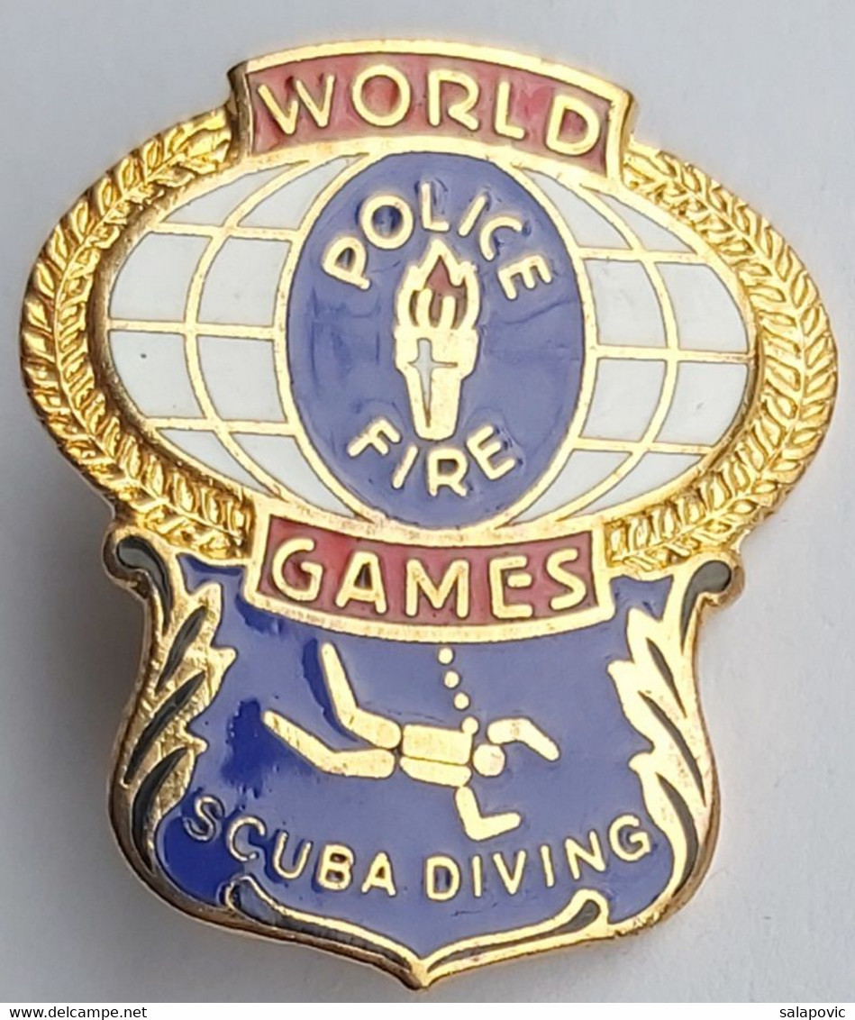 World Police & Fire Games Scuba Diving PIN 12/9 - Duiken