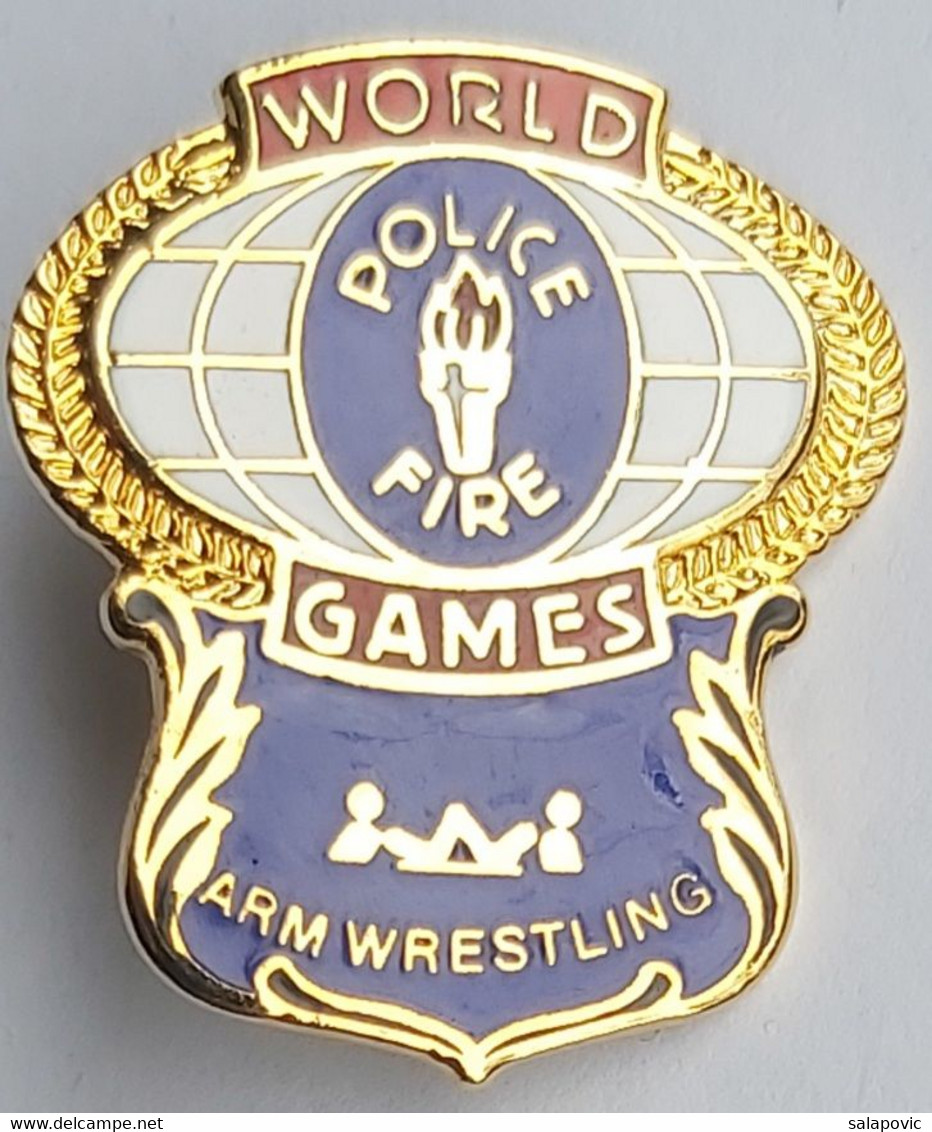 World Police & Fire Games Arm Wrestling PIN 12/9 - Lutte