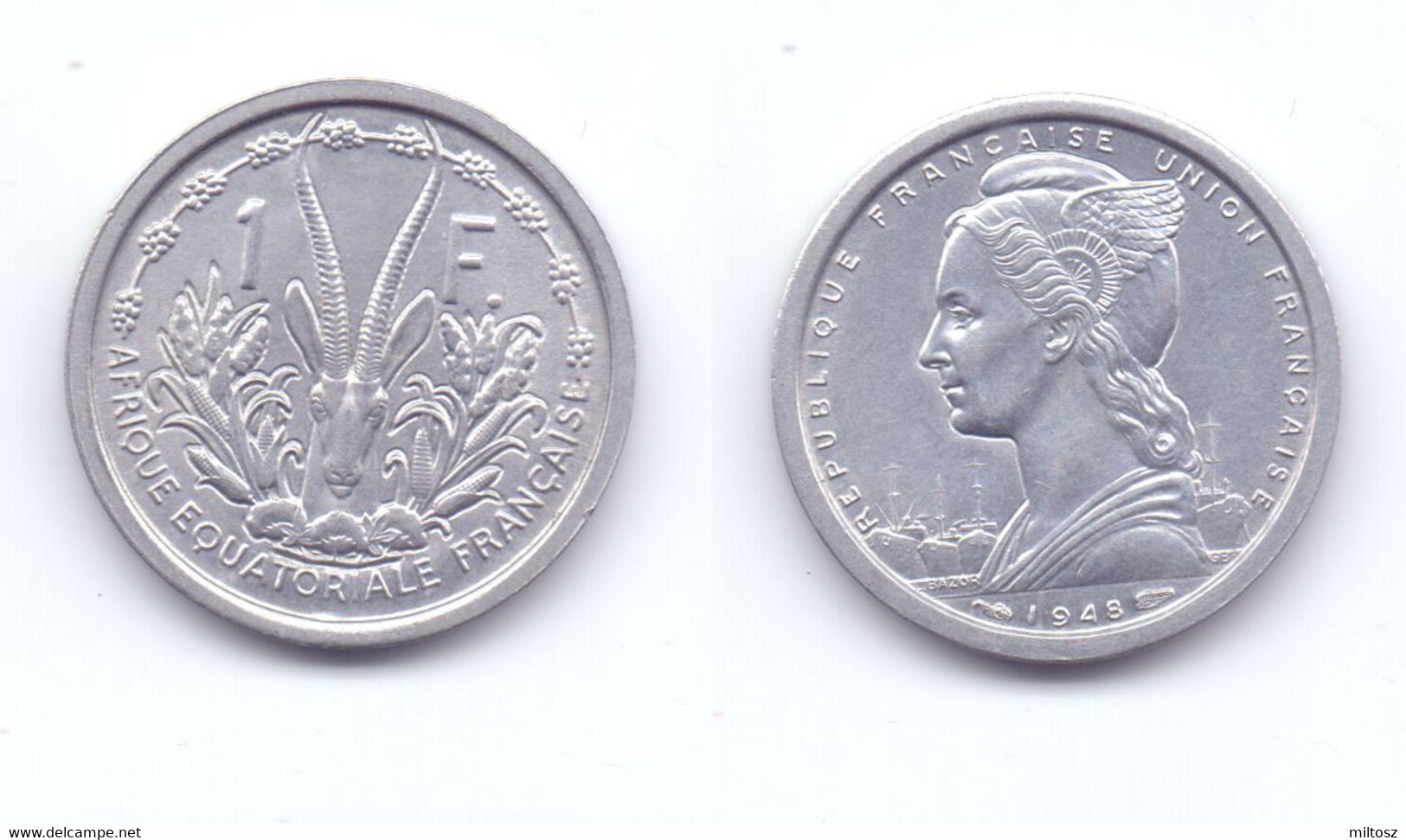 French Equatorial Africa 1 Franc 1948 - Französisch-Äquatorialafrika