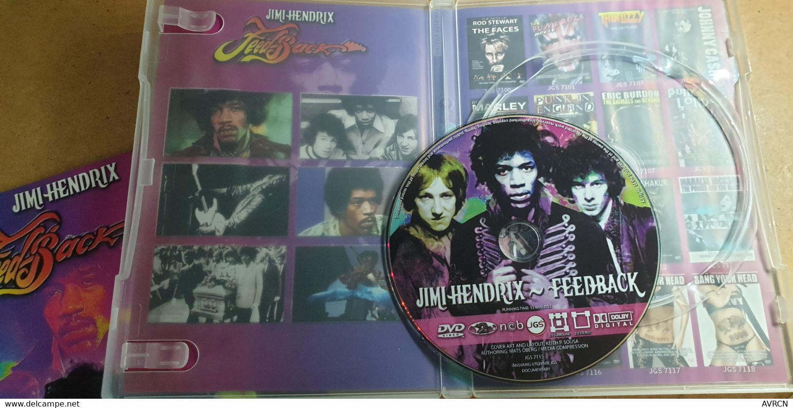 JIMI HENDRIX - FEEDBACK - DVD « NCB-JGS 7115 ». - Muziek DVD's