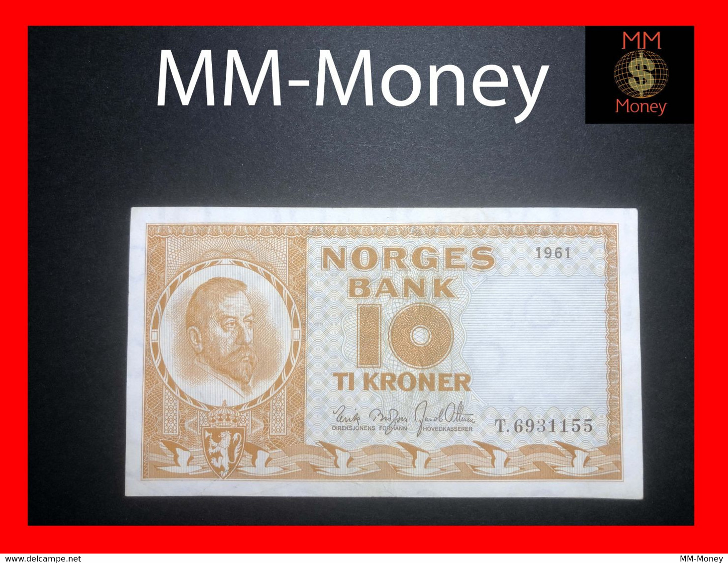 NORWAY 10 Kroner 1961  P. 31   XF+ - Norwegen