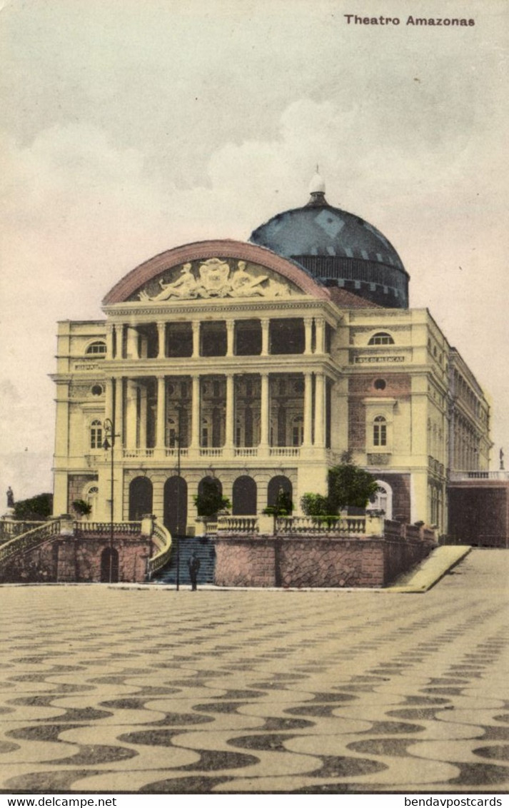 Brazil, MANAOS MANAUS, Theatro Amazonas, Theatre (1913) Postcard - Manaus