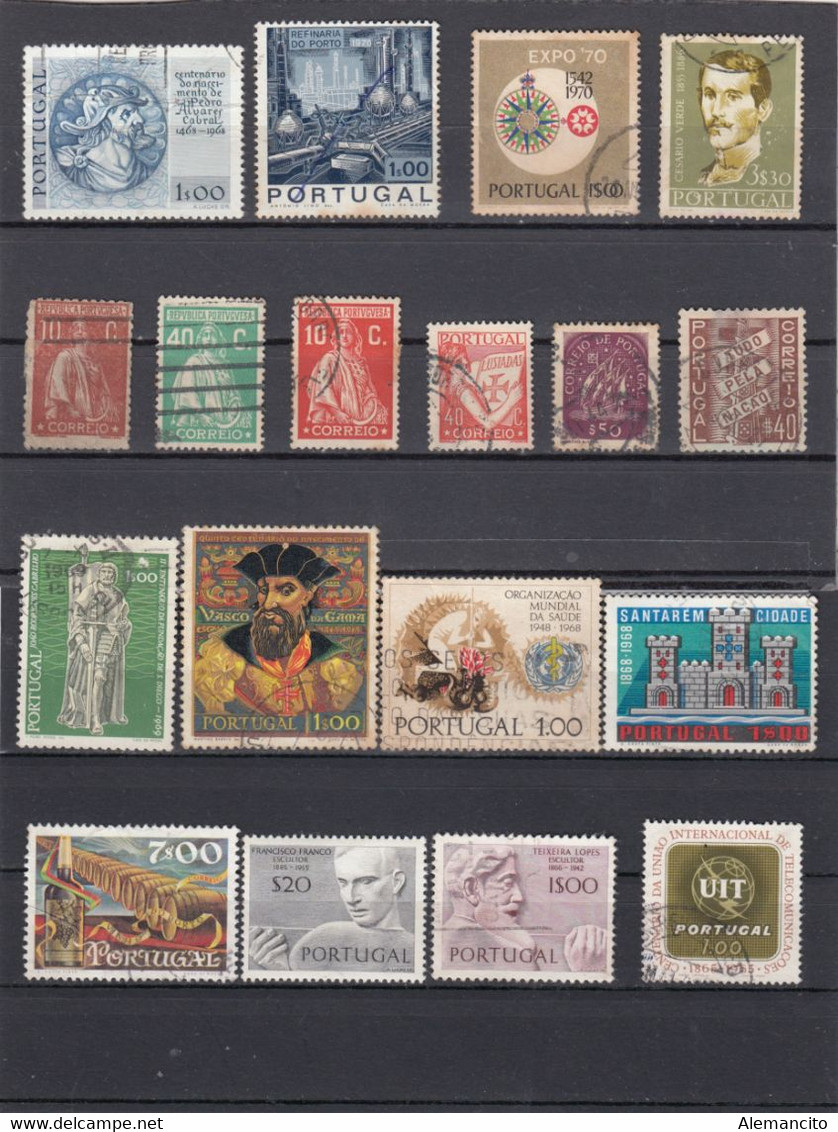 PORTUGAL  … ( EUROPA )  LOTE.  SELLOS DE DIFERENTES AÑOS Y VALORES - Collections