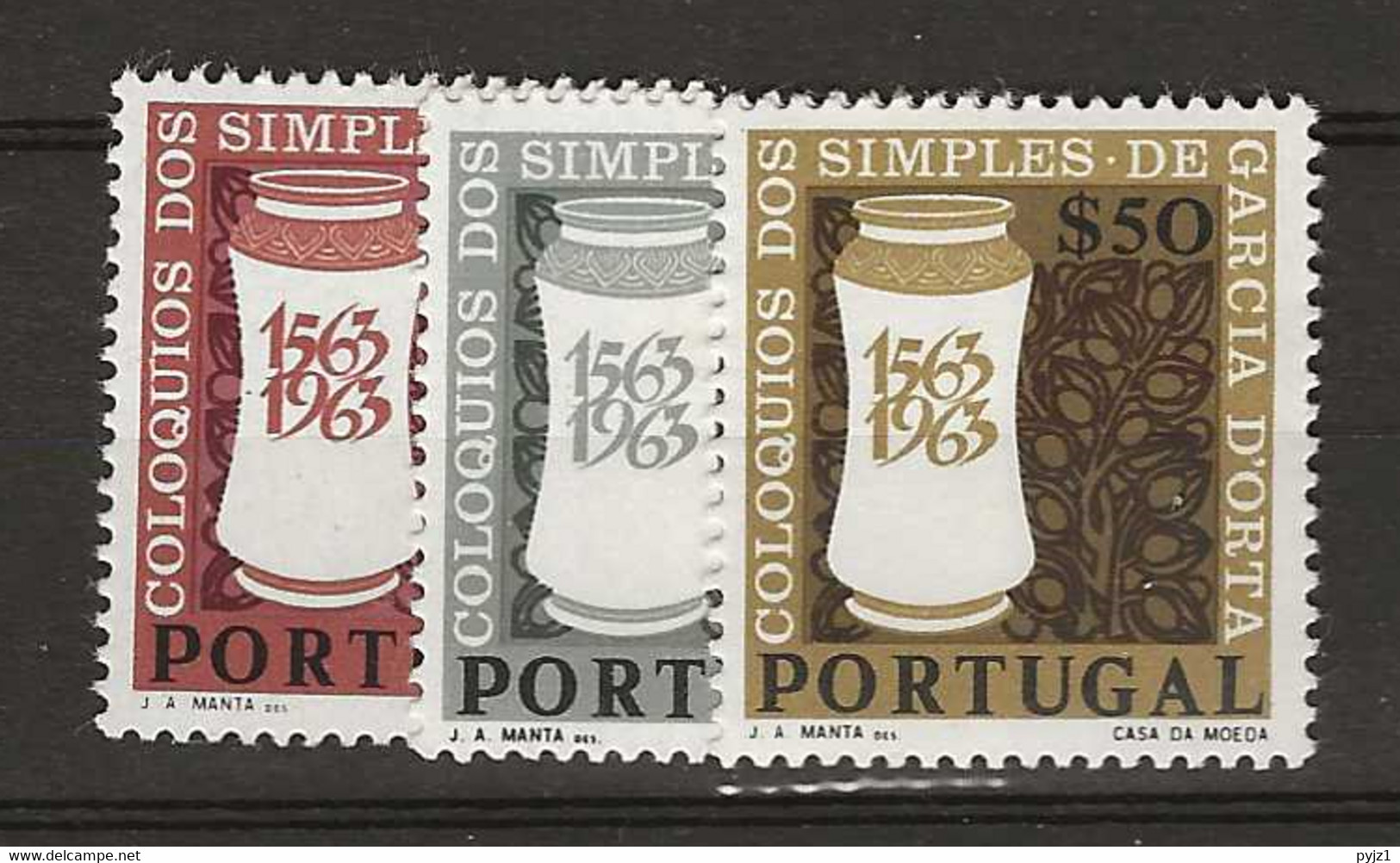 1964 MNH Portugal, Mi 954-56 Postfris** - Neufs