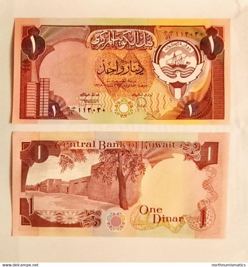 Kuwait 1 Dinar 1968 Unc - Kuwait