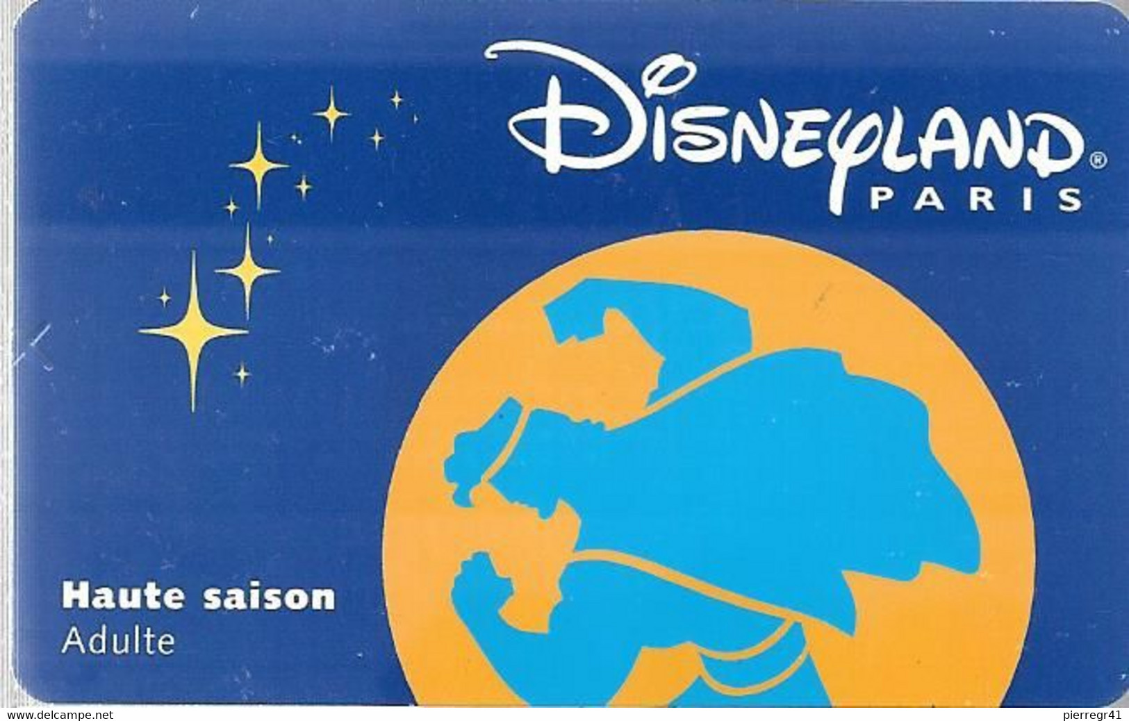 PASS--DISNEY-DISNEYLAND PARIS-1998-HERCULE ADULTE-V° SerieN°98043H-GRATUIT 1 JR -TBE - Toegangsticket Disney