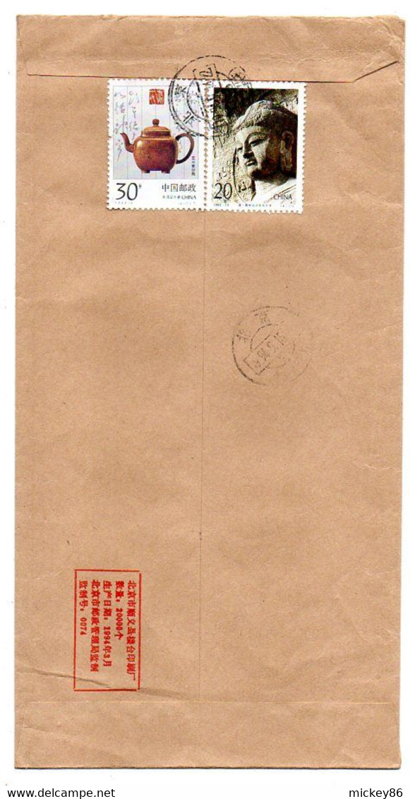 Chine - 1994 --  Lettre De Chine  Pour Chine -..beaux Timbres  Sur Lettre .....cachet - Covers & Documents