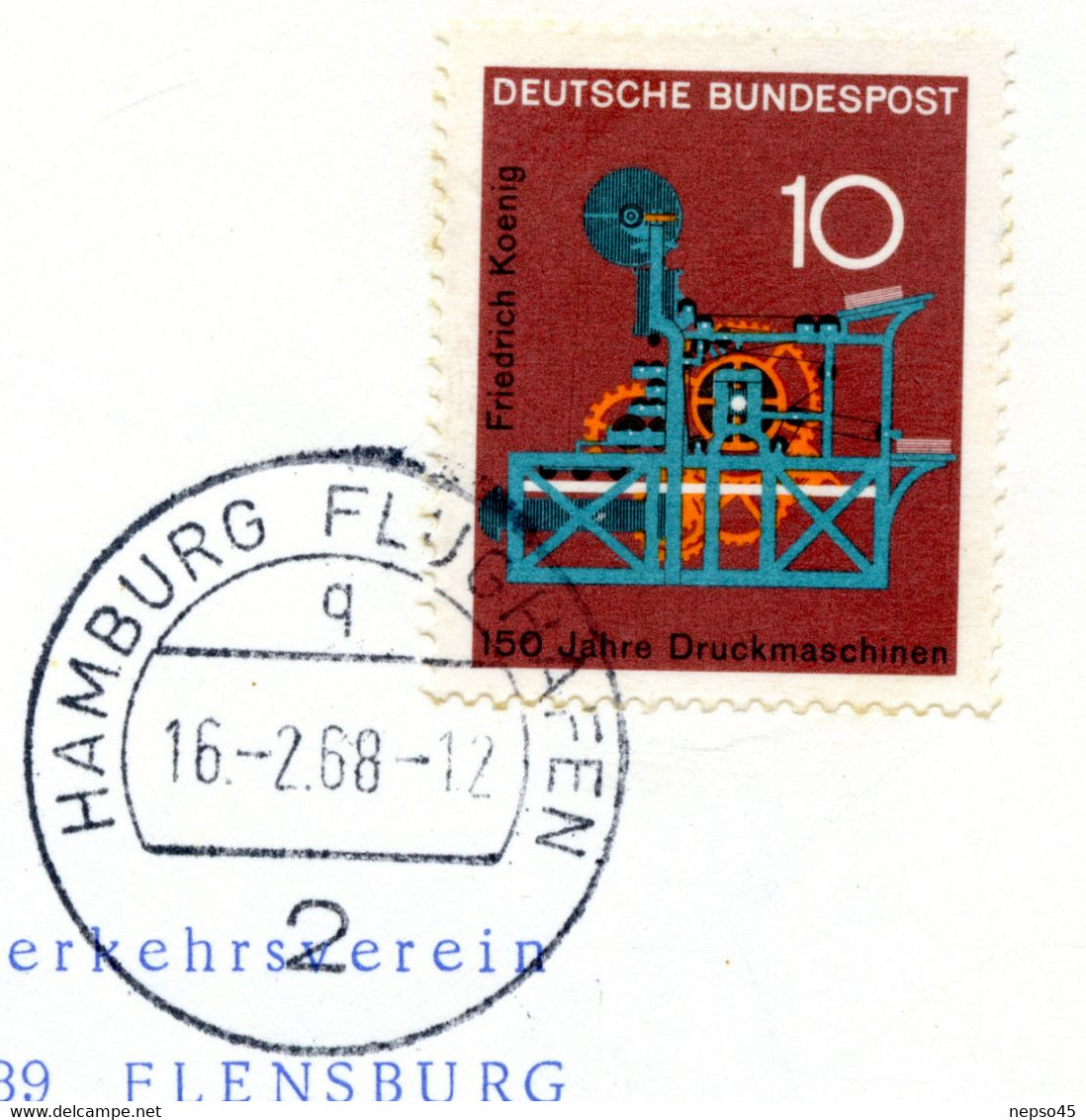 Baptême Du Boeing 737 D-ABED " Flensburg " 16 Février 1968.Lufthansa. - Schrijfbenodigdheden