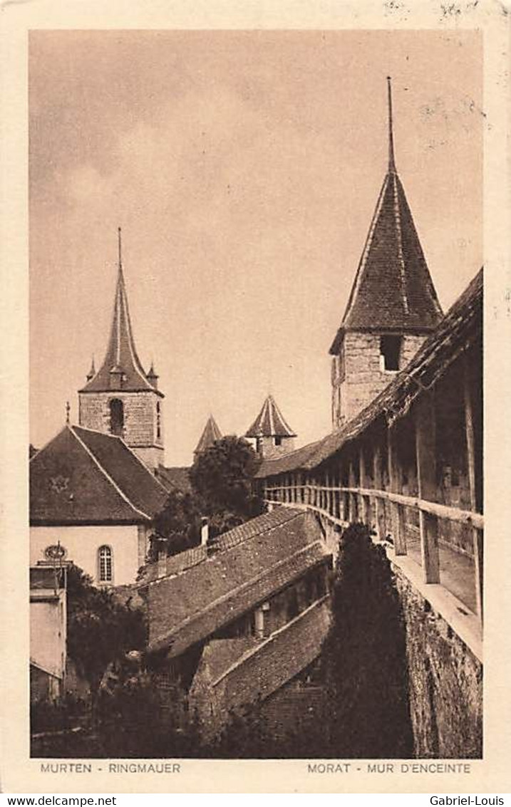 Murten Ringmauer Morat Mur D'enceinte 1916 - Murten