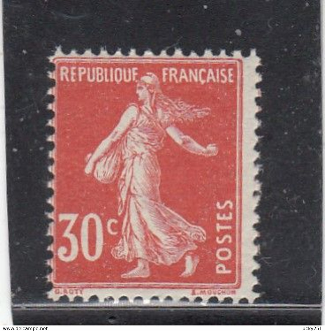 France - Année 1921-22 - Neuf** - N°YT 160 - Semeuse Camée - 30c Rouge - Ungebraucht