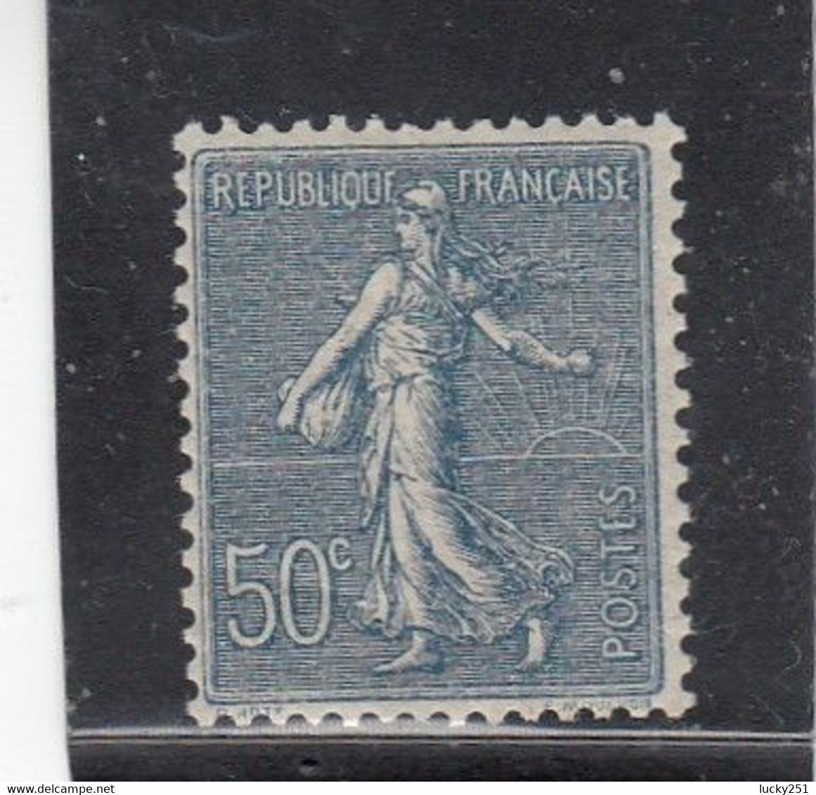 France - Année 1921-22 - Neuf** - N°YT 161 - Semeuse Lignée - 50c Bleu - Neufs