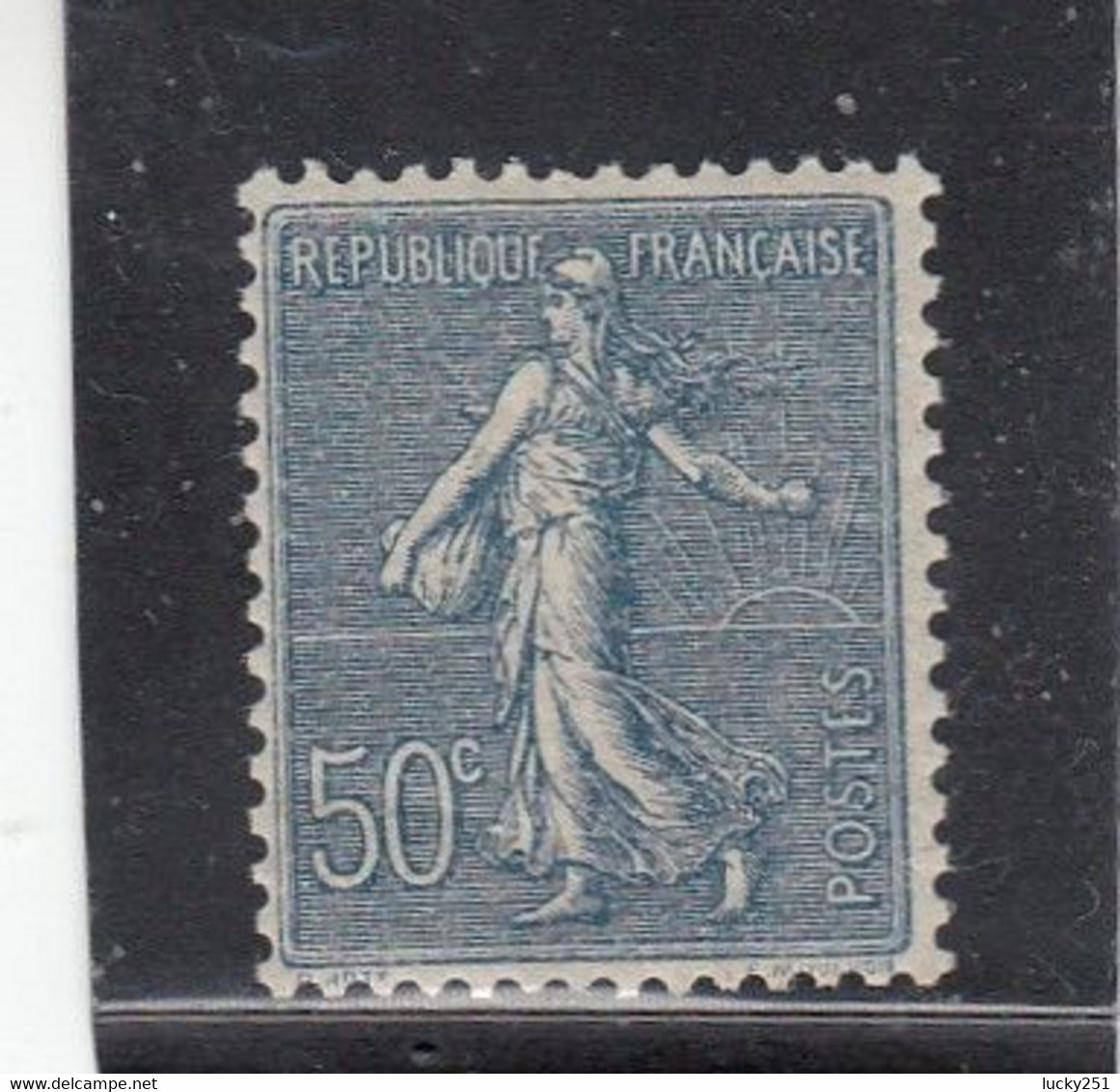 France - Année 1921-22 - Neuf** - N°YT 161 - Semeuse Lignée - 50c Bleu - Nuevos