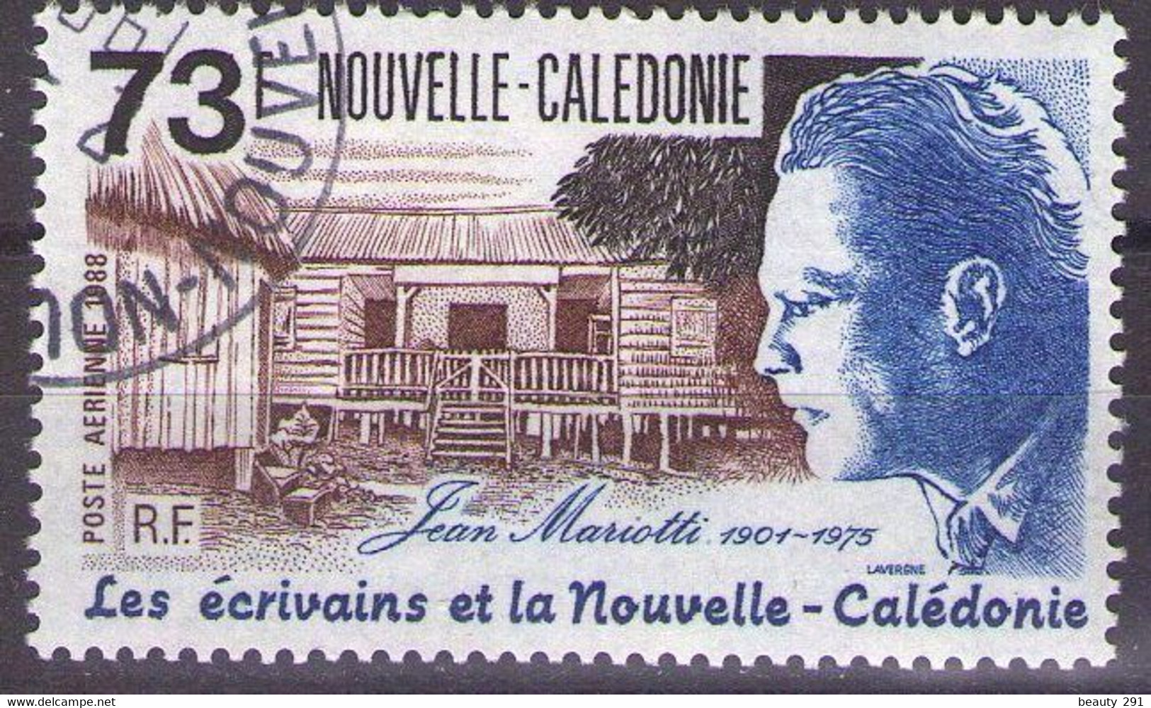 NOUVELLE CALEDONIE - POSTE AERIENNE  1988  Mi 836 USED - Gebraucht