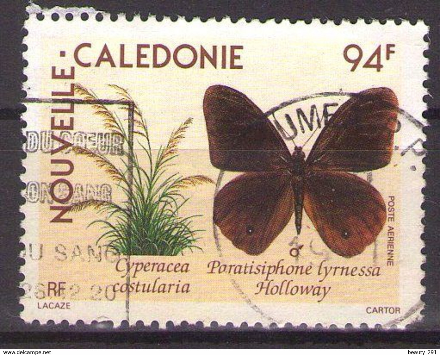 NOUVELLE CALEDONIE - POSTE AERIENNE  1990  Mi 869   USED - Oblitérés