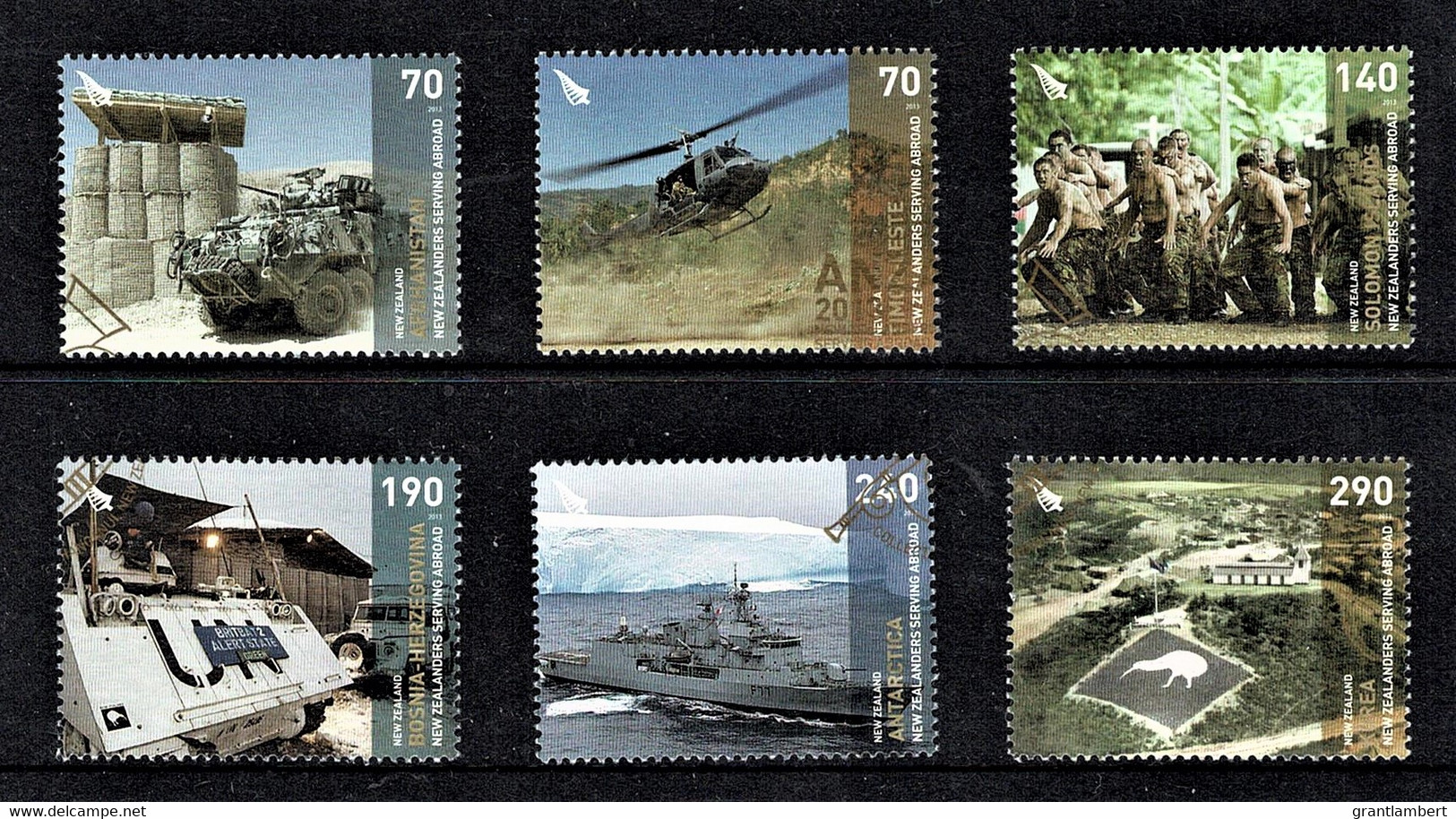 New Zealand 2013 Zealanders Serving Abroad Set Of 6 Used - Used Stamps