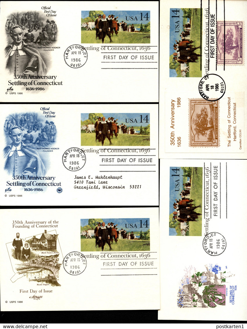 UX109 5 Postal Cards FDC 1985 - 1981-00