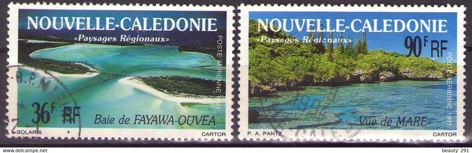 NOUVELLE CALEDONIE - POSTE AERIENNE  1991  Mi 897-898   USED - Oblitérés