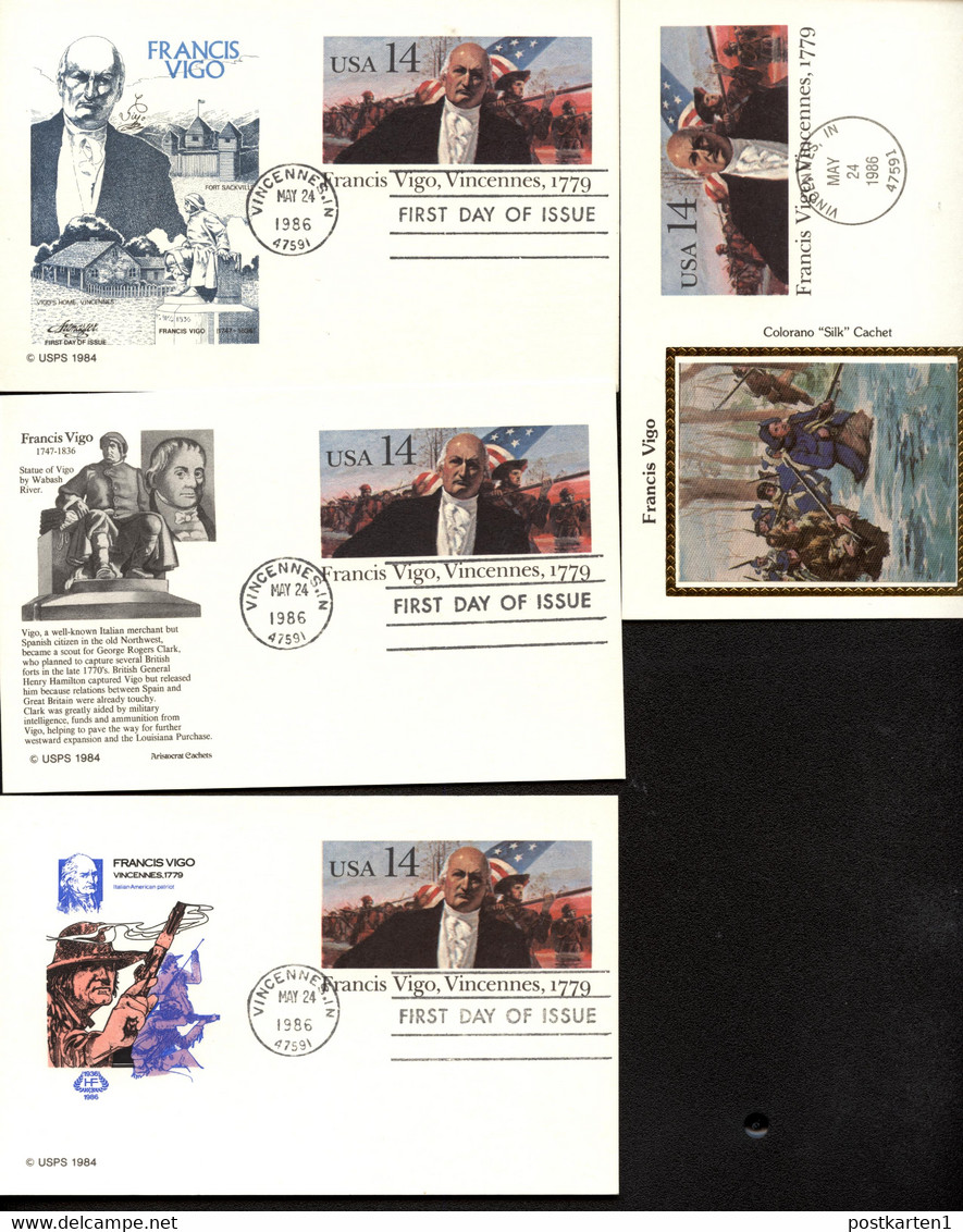 UX111 4 Postal Cards FDC 1986 - 1981-00