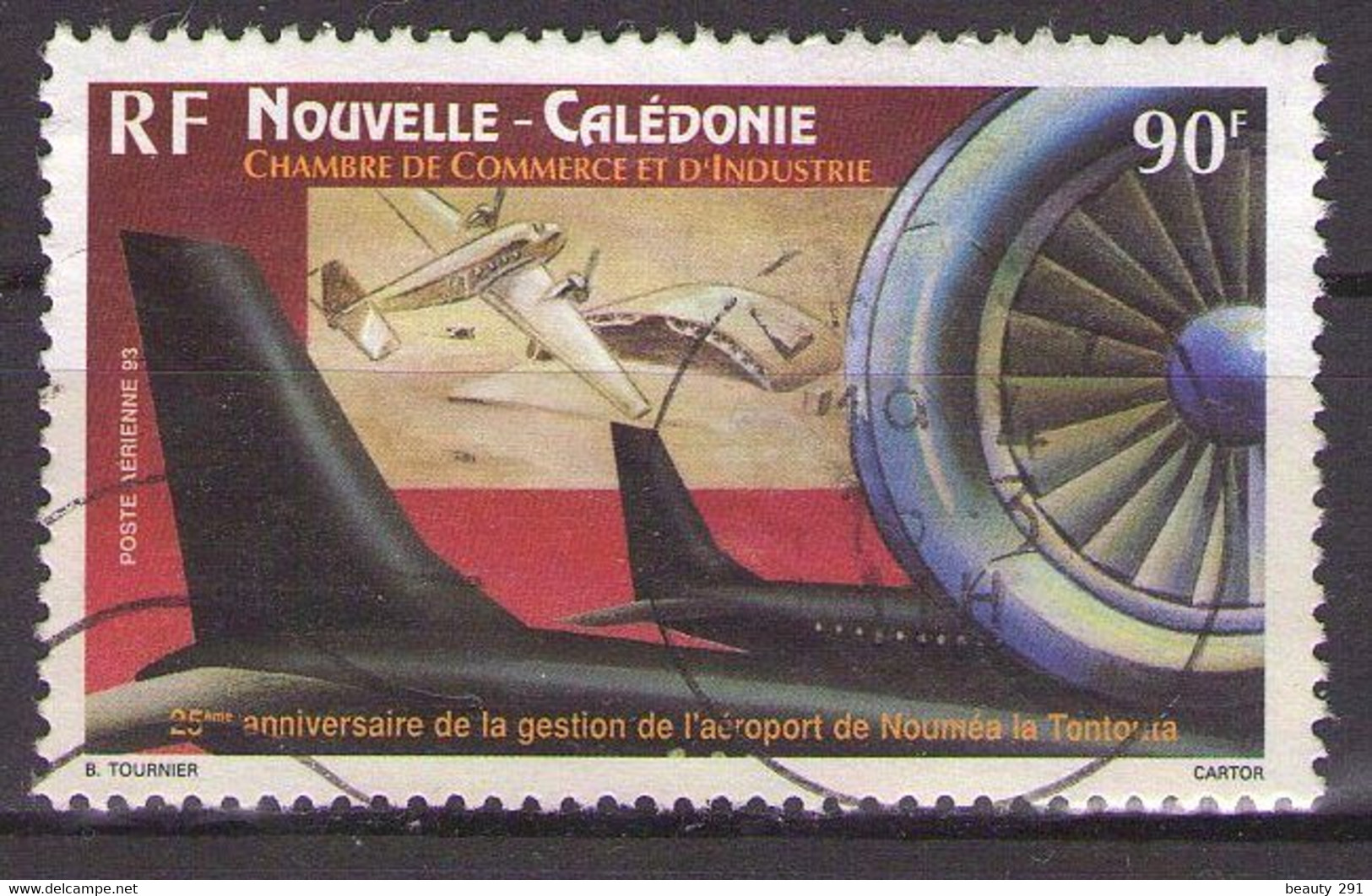 NOUVELLE CALEDONIE - POSTE AERIENNE  1993  Mi 971   USED - Used Stamps