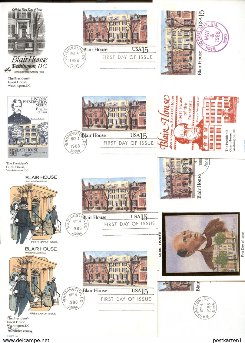 UX121 7 Postal Cards FDC 1988 - 1981-00