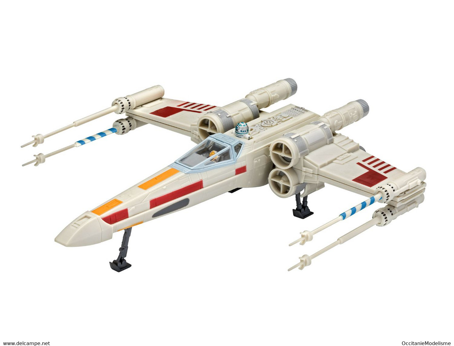 Revell - SET STAR WARS X-WING Fighter + Peintures + Colle Maquette Kit Plastique Réf. 66779 Neuf NBO 1/57 - Spazio